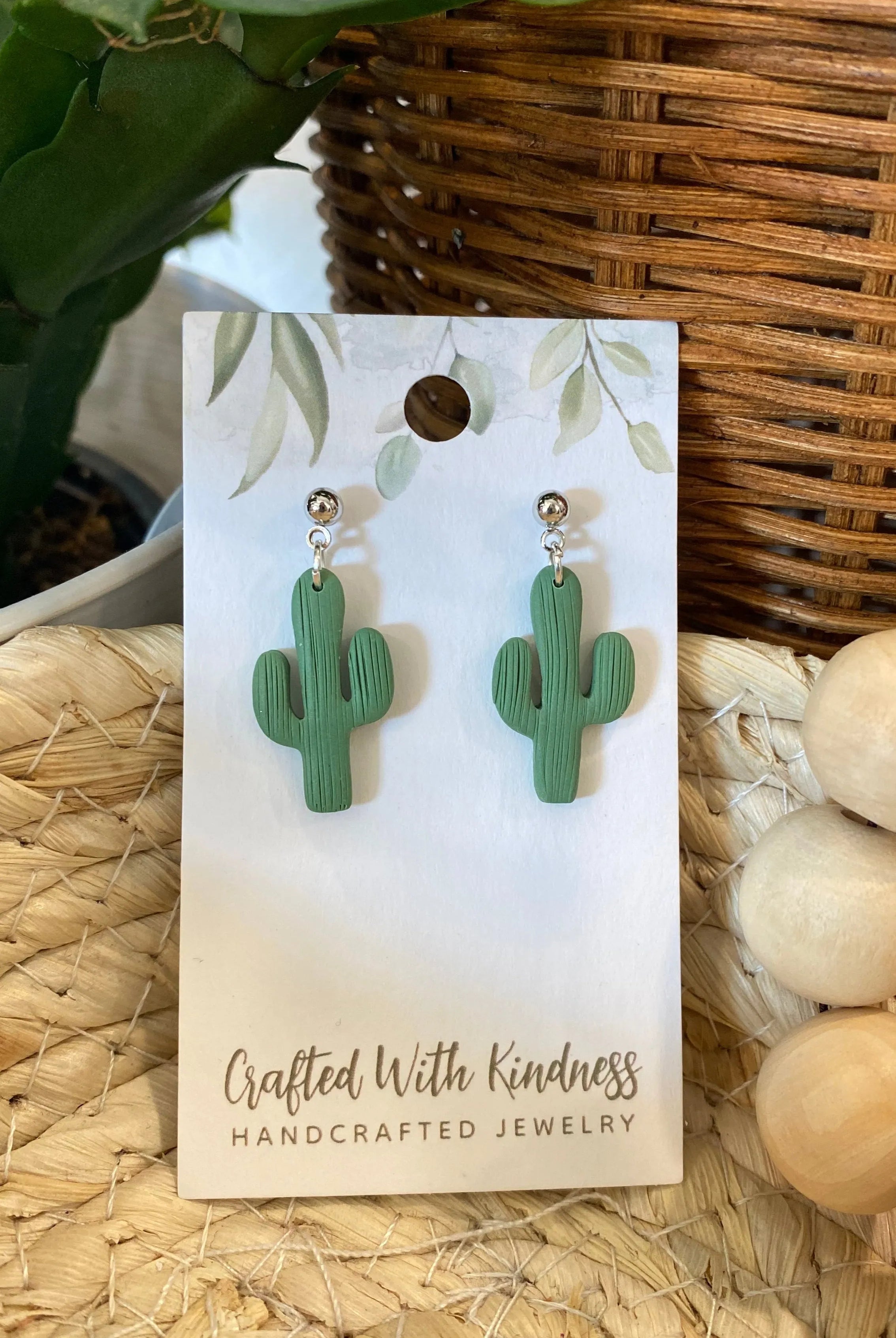 Shop Cactus Studs- at Ruby Joy Boutique, a Women's Clothing Store in Pickerington, Ohio