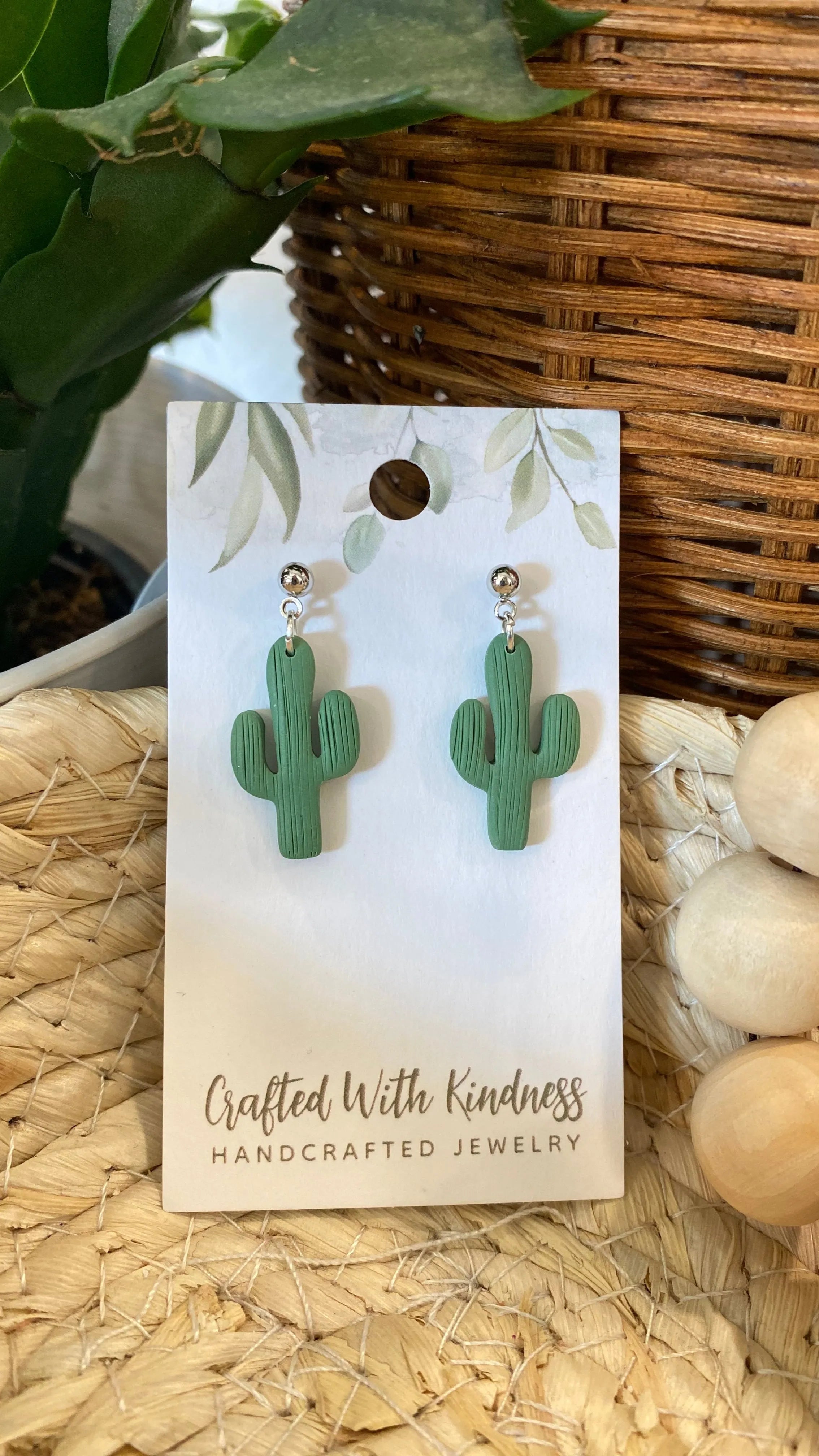 Shop Cactus Studs- at Ruby Joy Boutique, a Women's Clothing Store in Pickerington, Ohio