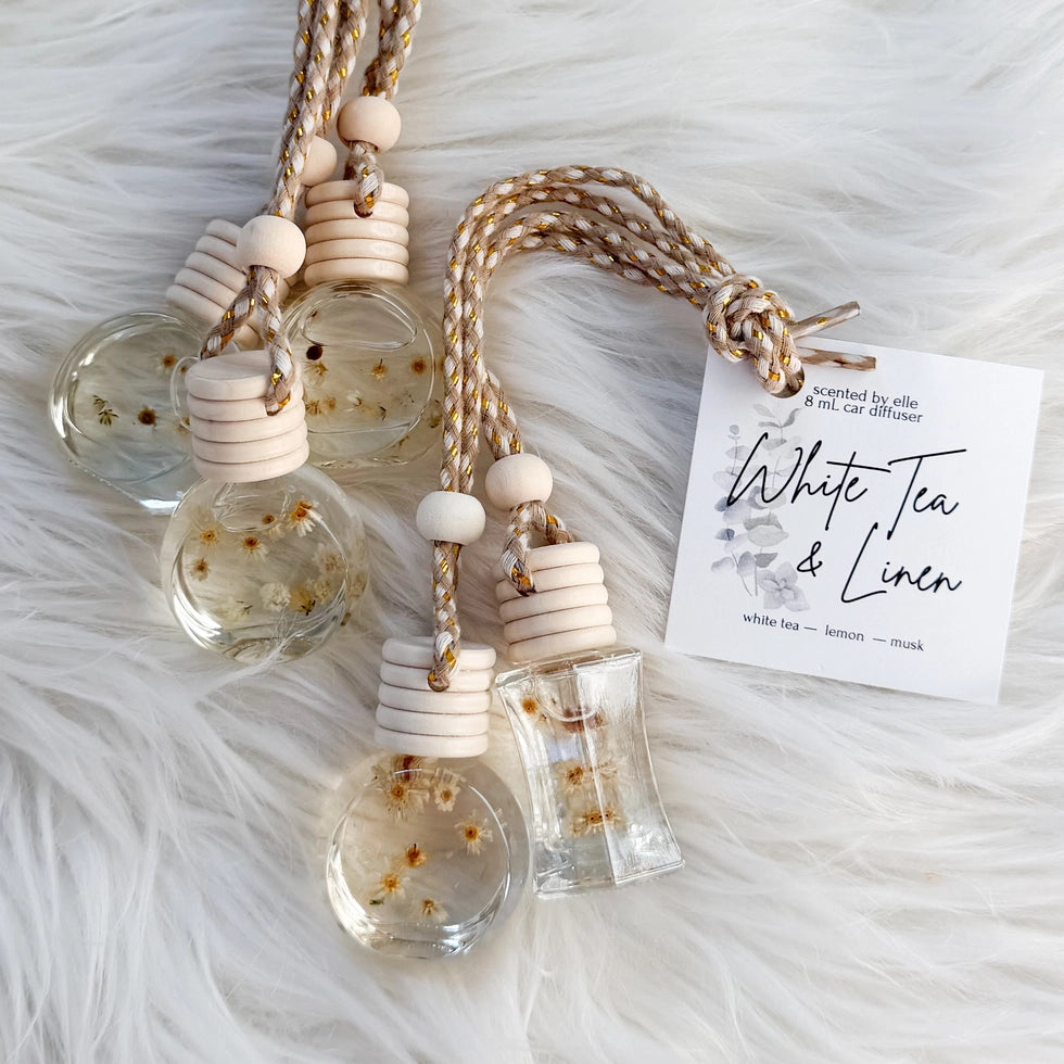 Shop Car Oil Diffusers - Spring Scents-White Tea & Linen at Ruby Joy Boutique, a Women's Clothing Store in Pickerington, Ohio