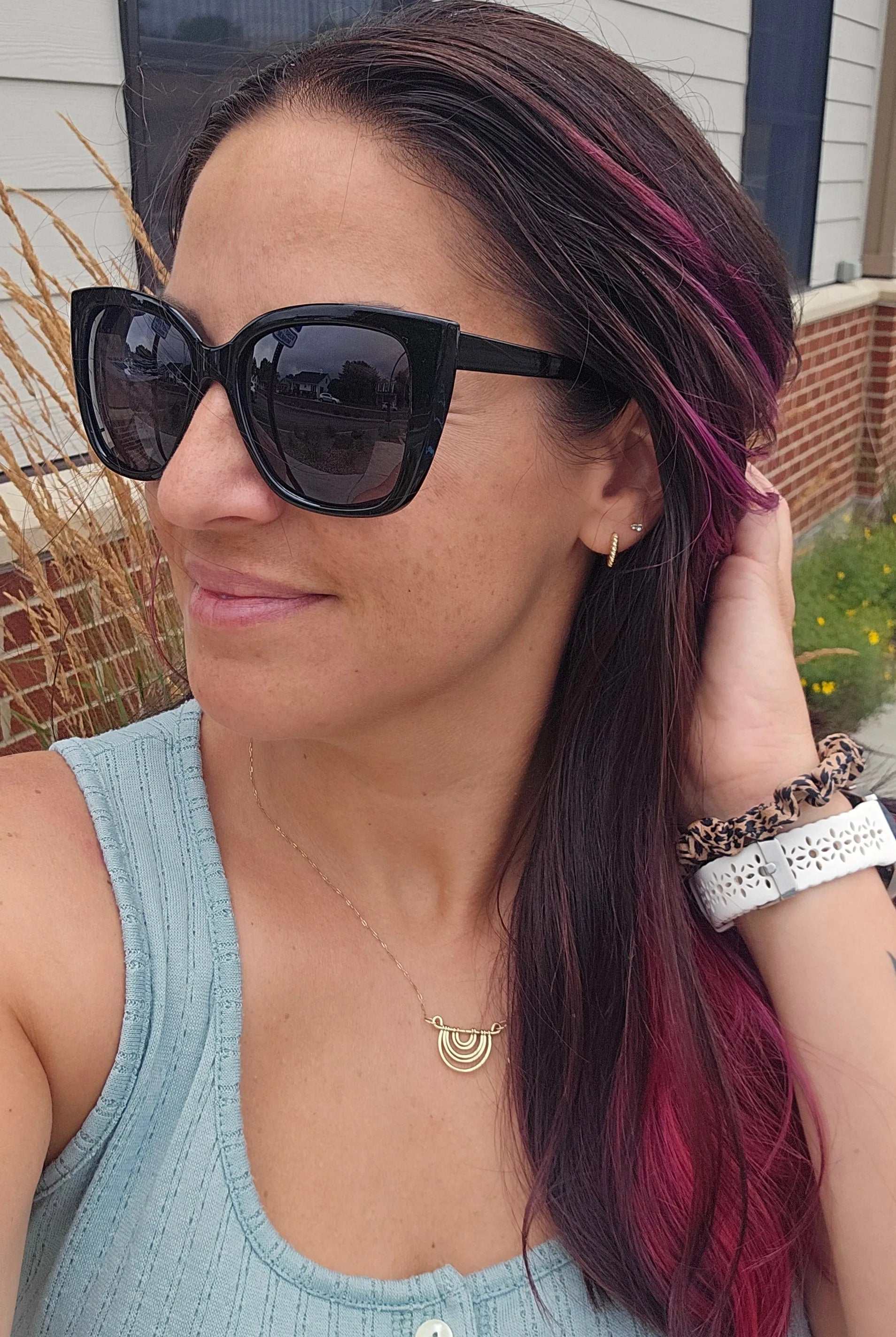 Shop Caroline Polarized Sunglasses-Black at Ruby Joy Boutique, a Women's Clothing Store in Pickerington, Ohio