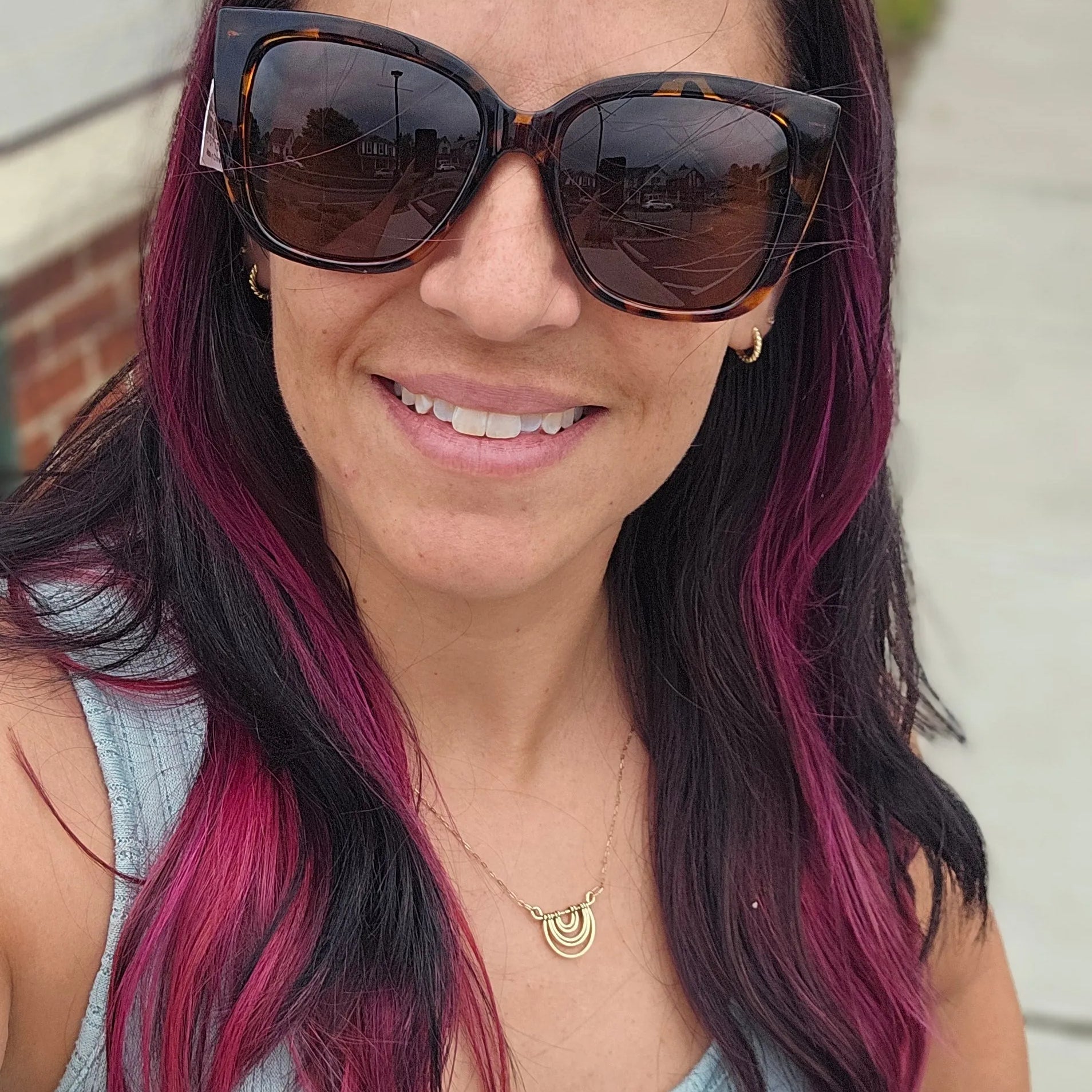 Shop Caroline Polarized Sunglasses-Tortoise at Ruby Joy Boutique, a Women's Clothing Store in Pickerington, Ohio