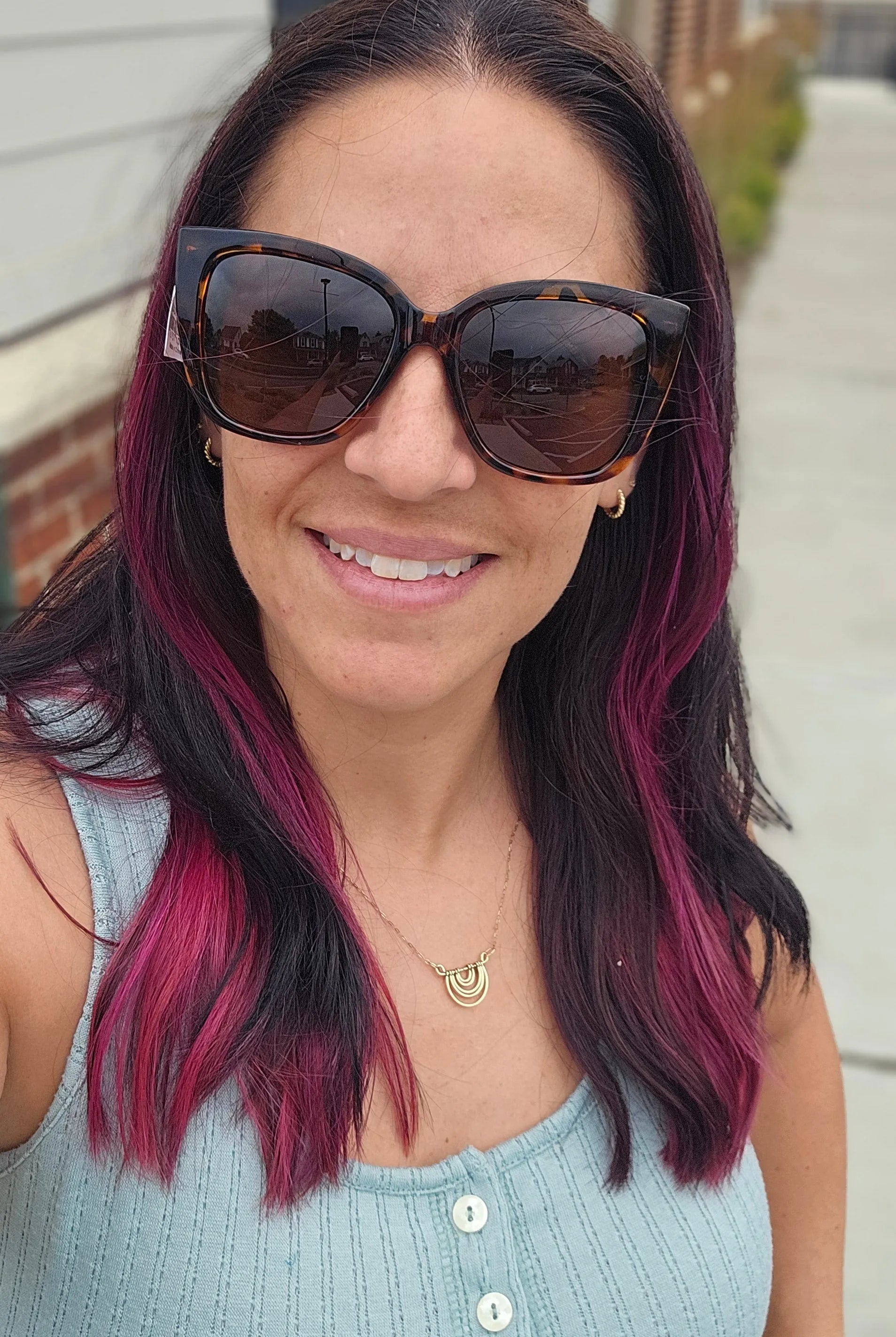 Shop Caroline Polarized Sunglasses-Tortoise at Ruby Joy Boutique, a Women's Clothing Store in Pickerington, Ohio