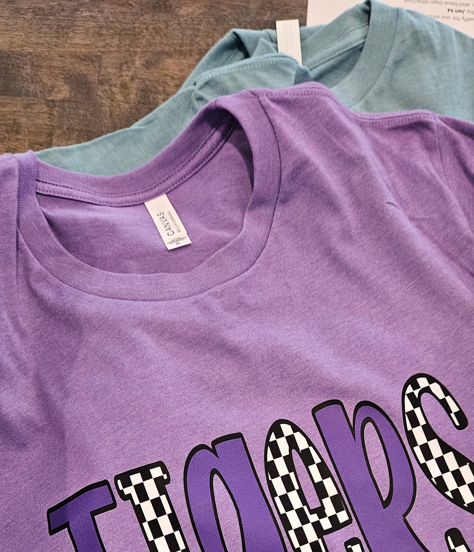 Shop Checkered Mascot Graphic - Tigers-Small at Ruby Joy Boutique, a Women's Clothing Store in Pickerington, Ohio