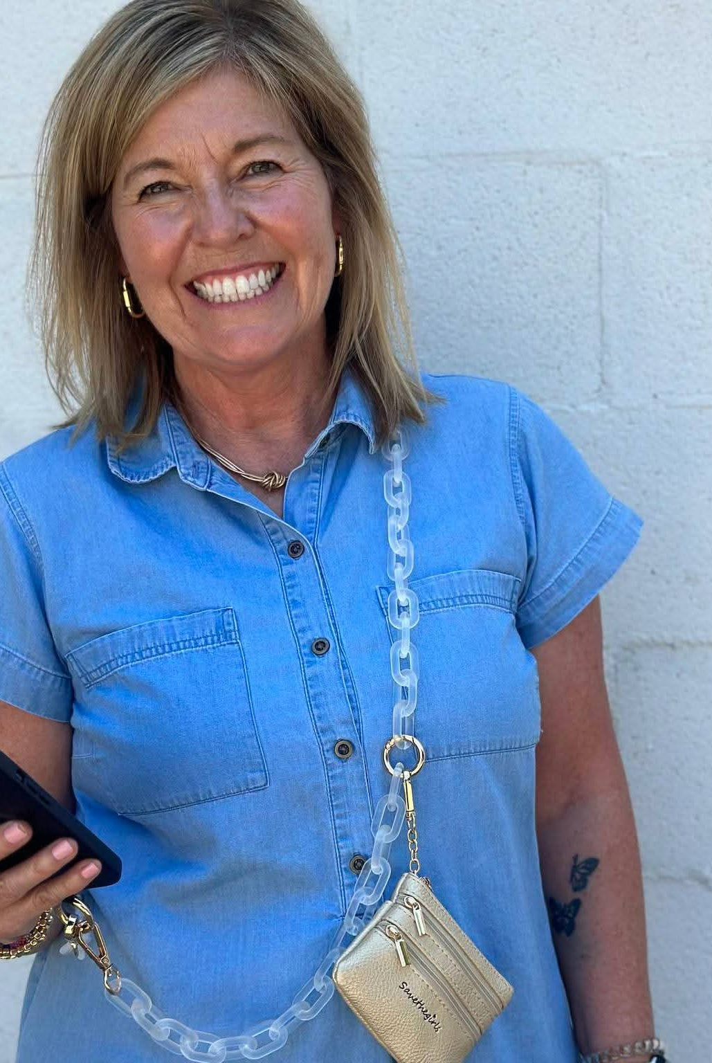 Shop Clip & Go Ice Chain with Zippered Pouch | Save The Girls- at Ruby Joy Boutique, a Women's Clothing Store in Pickerington, Ohio