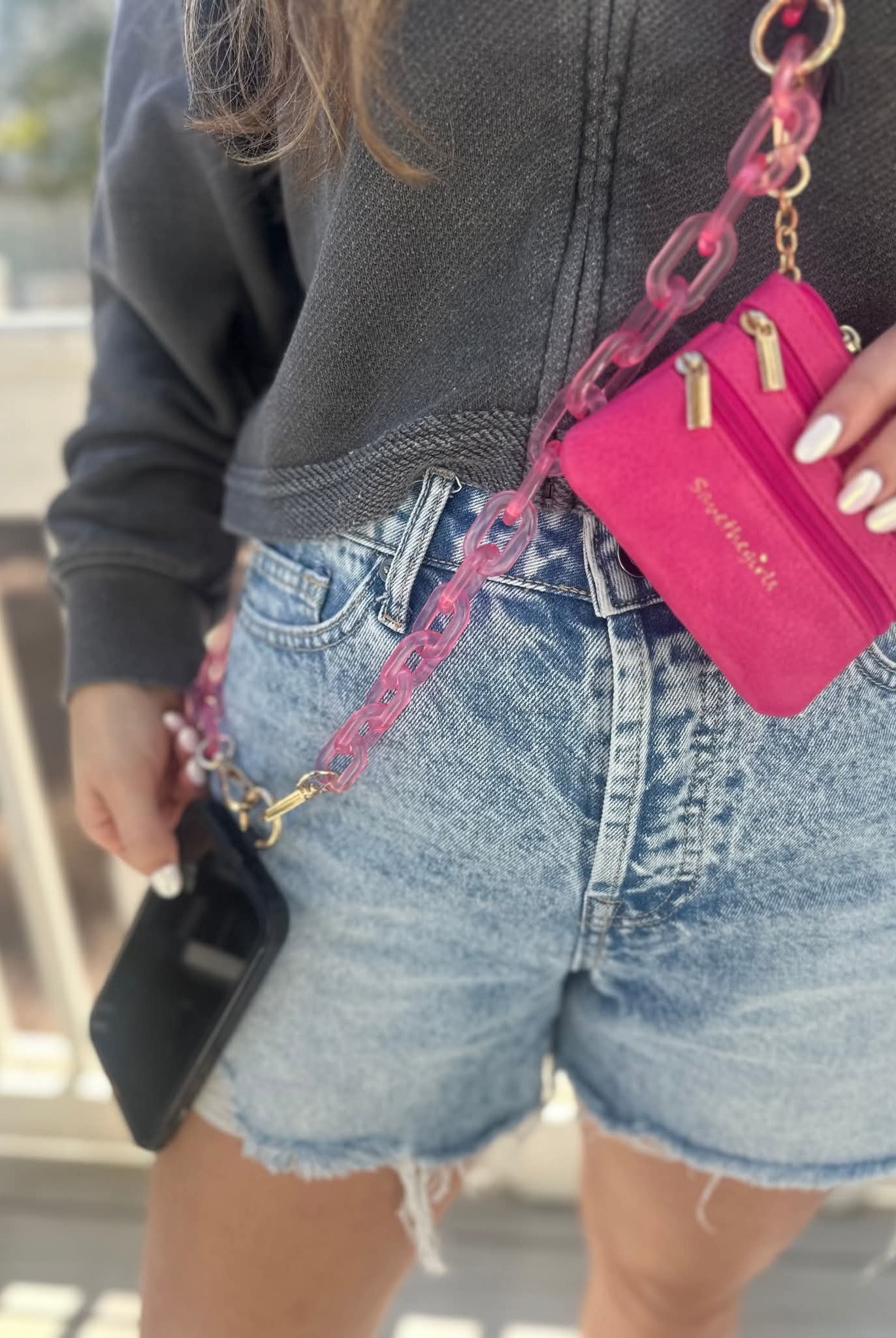 Shop Clip & Go Ice Chain with Zippered Pouch | Save The Girls- at Ruby Joy Boutique, a Women's Clothing Store in Pickerington, Ohio