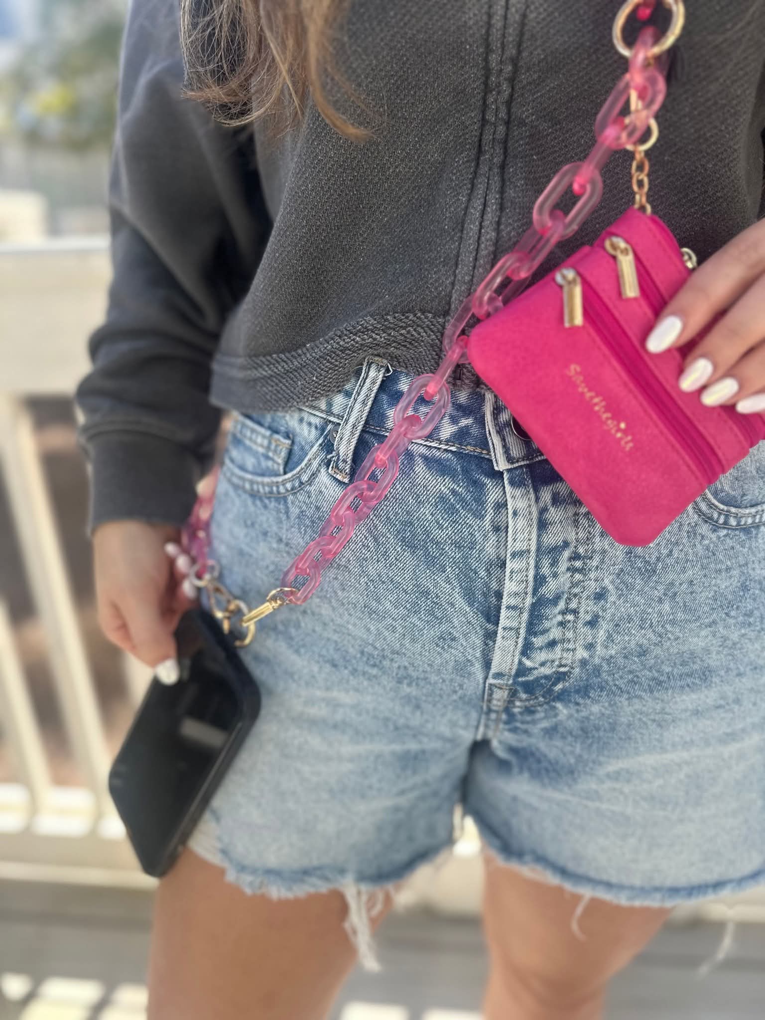 Shop Clip & Go Ice Chain with Zippered Pouch | Save The Girls- at Ruby Joy Boutique, a Women's Clothing Store in Pickerington, Ohio