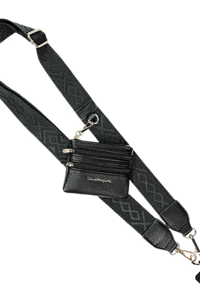 Shop Clip & Go Strap with Zippered Pouch | Save The Girls- at Ruby Joy Boutique, a Women's Clothing Store in Pickerington, Ohio