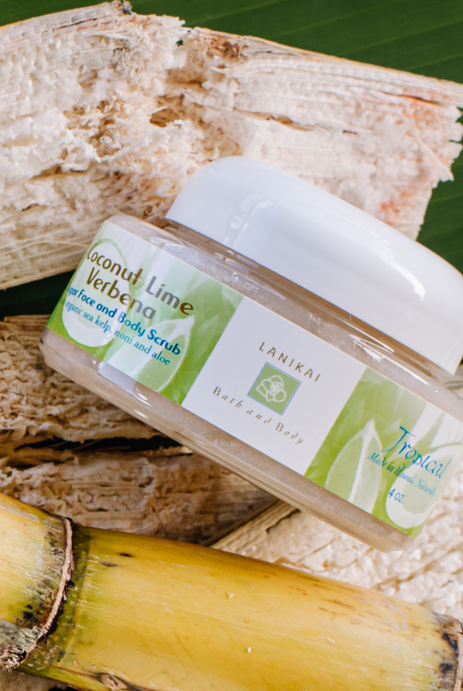Shop Coconut Lime Verbena Hawaiian Cane Sugar Scrub- at Ruby Joy Boutique, a Women's Clothing Store in Pickerington, Ohio