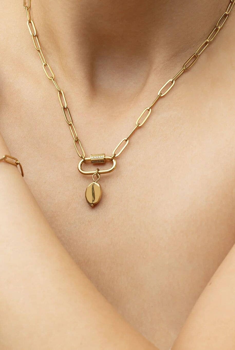 Shop Coffee Bean Charm- at Ruby Joy Boutique, a Women's Clothing Store in Pickerington, Ohio
