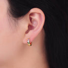 Shop Colorful Crystal Huggie Earrings- at Ruby Joy Boutique, a Women's Clothing Store in Pickerington, Ohio