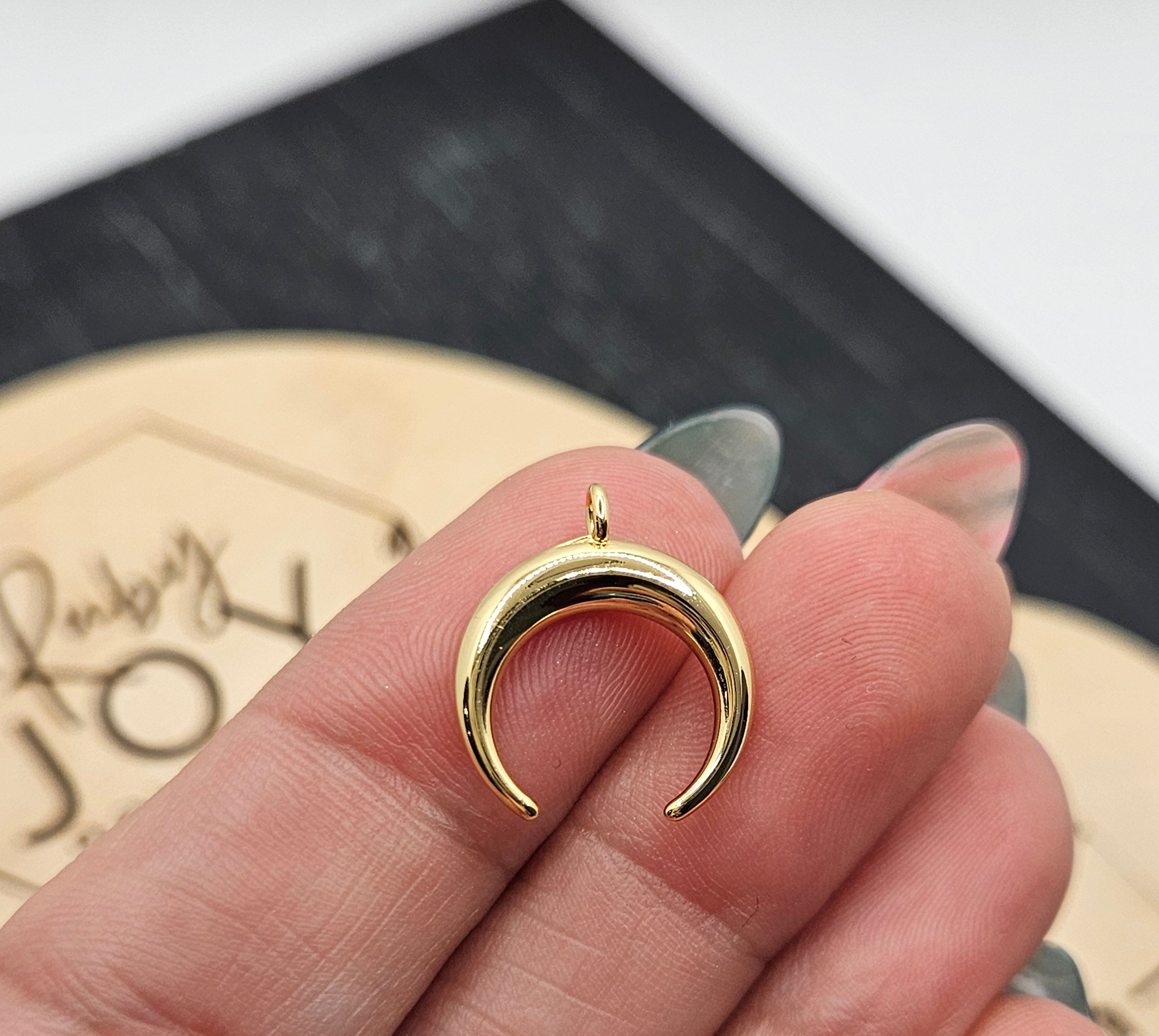 Shop Crescent Horn Charm- at Ruby Joy Boutique, a Women's Clothing Store in Pickerington, Ohio