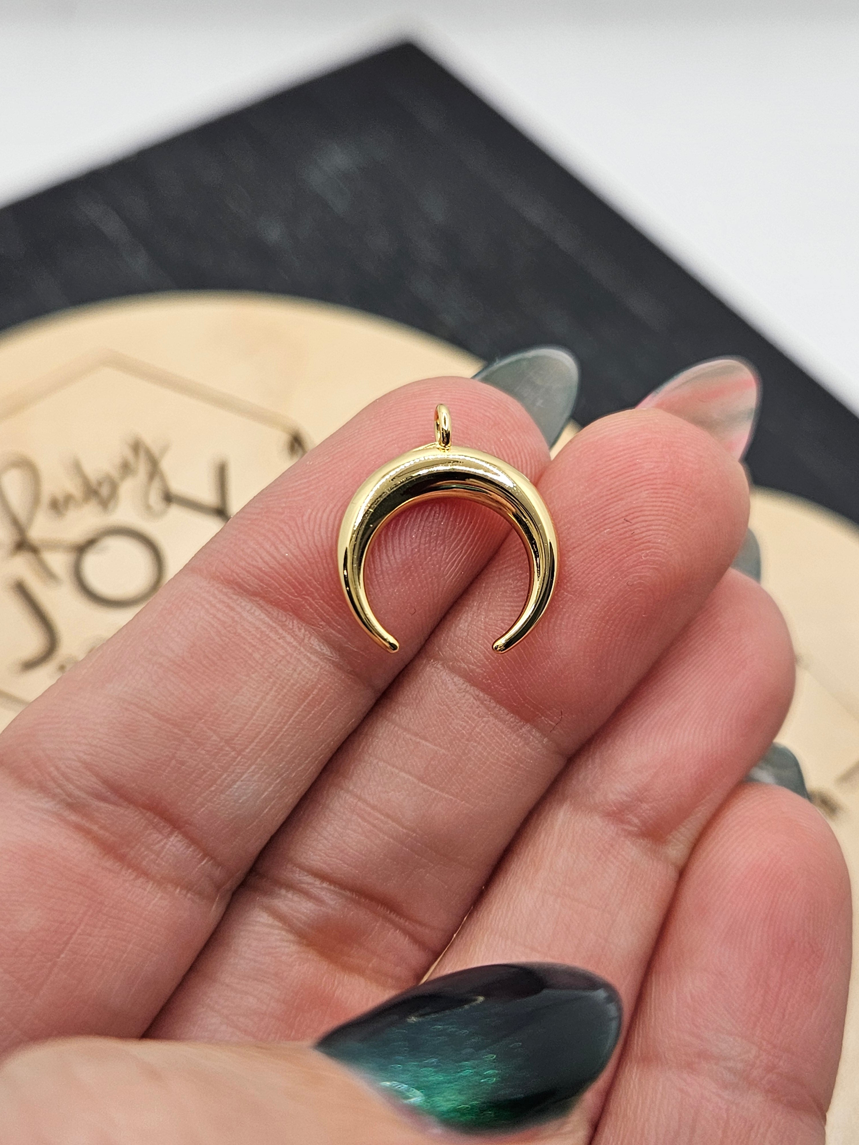 Shop Crescent Horn Charm- at Ruby Joy Boutique, a Women's Clothing Store in Pickerington, Ohio