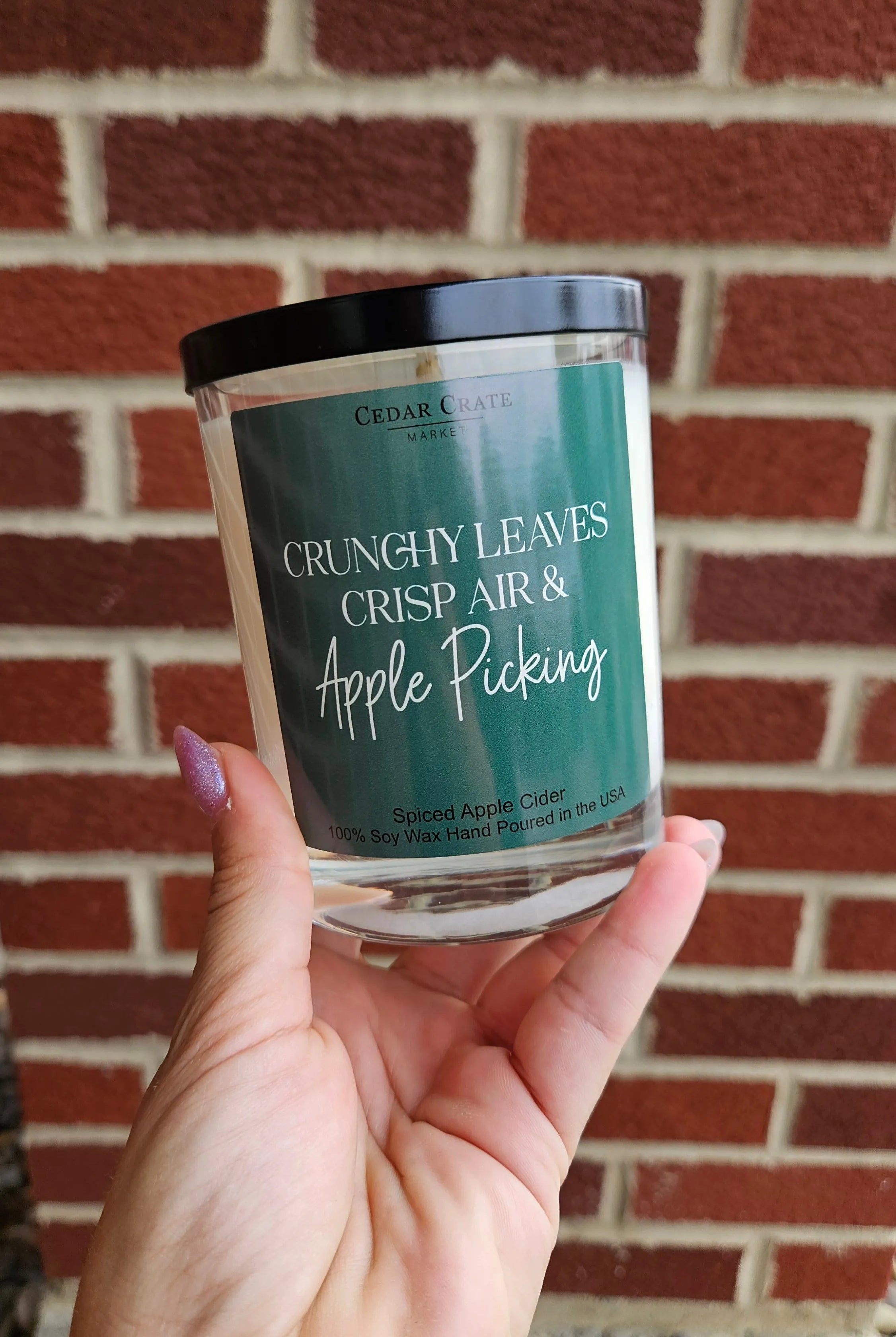 Shop Crunchy Leaves & Apple Picking | Spiced Apple Cider Soy Candle- at Ruby Joy Boutique, a Women's Clothing Store in Pickerington, Ohio