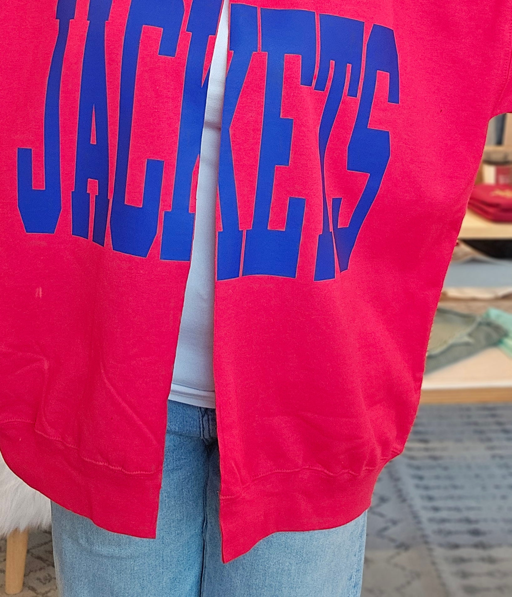 Shop Custom Cut Sweatshirt Cardigans- at Ruby Joy Boutique, a Women's Clothing Store in Pickerington, Ohio