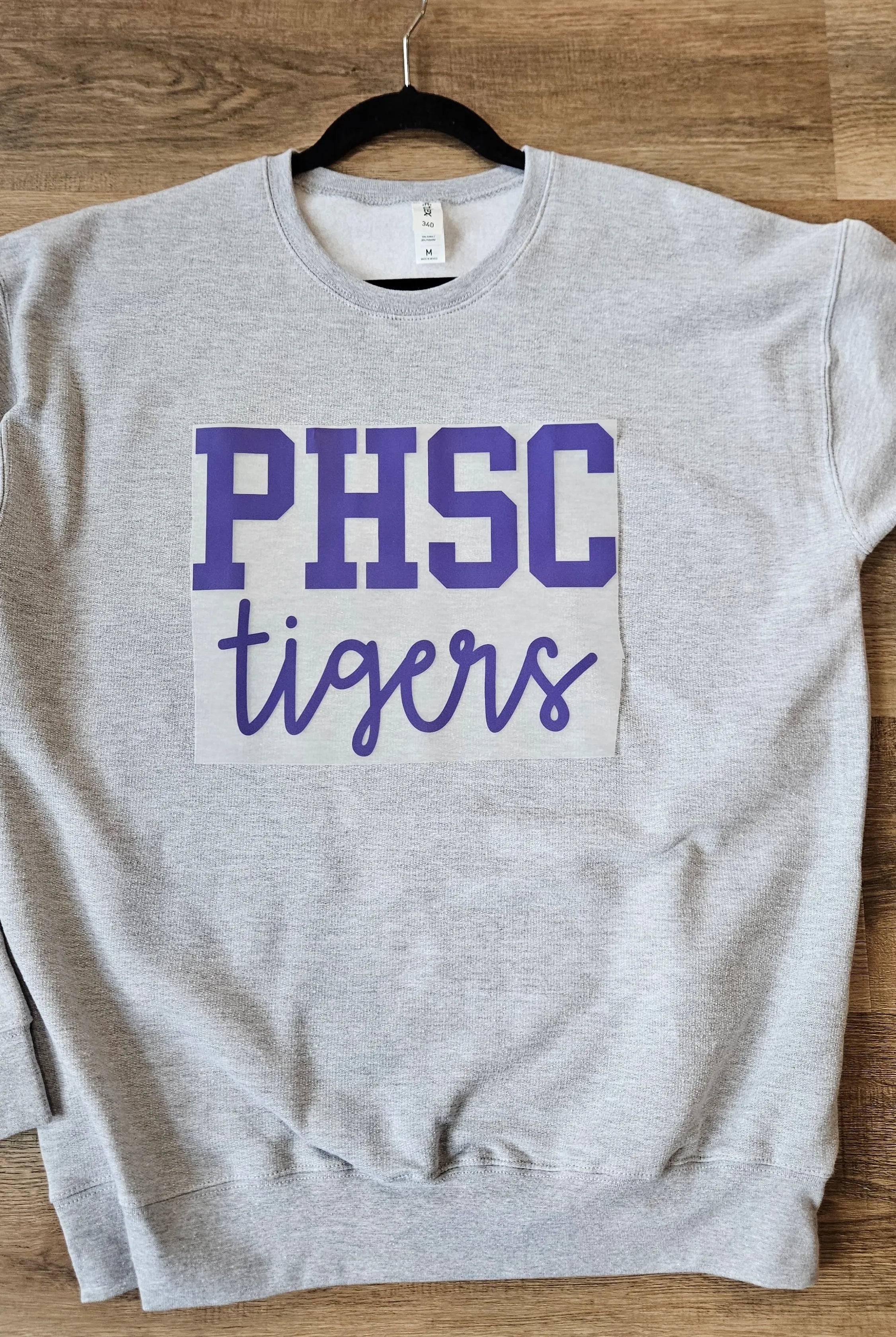 Shop Custom Mascot Script Sweatshirt-Small at Ruby Joy Boutique, a Women's Clothing Store in Pickerington, Ohio
