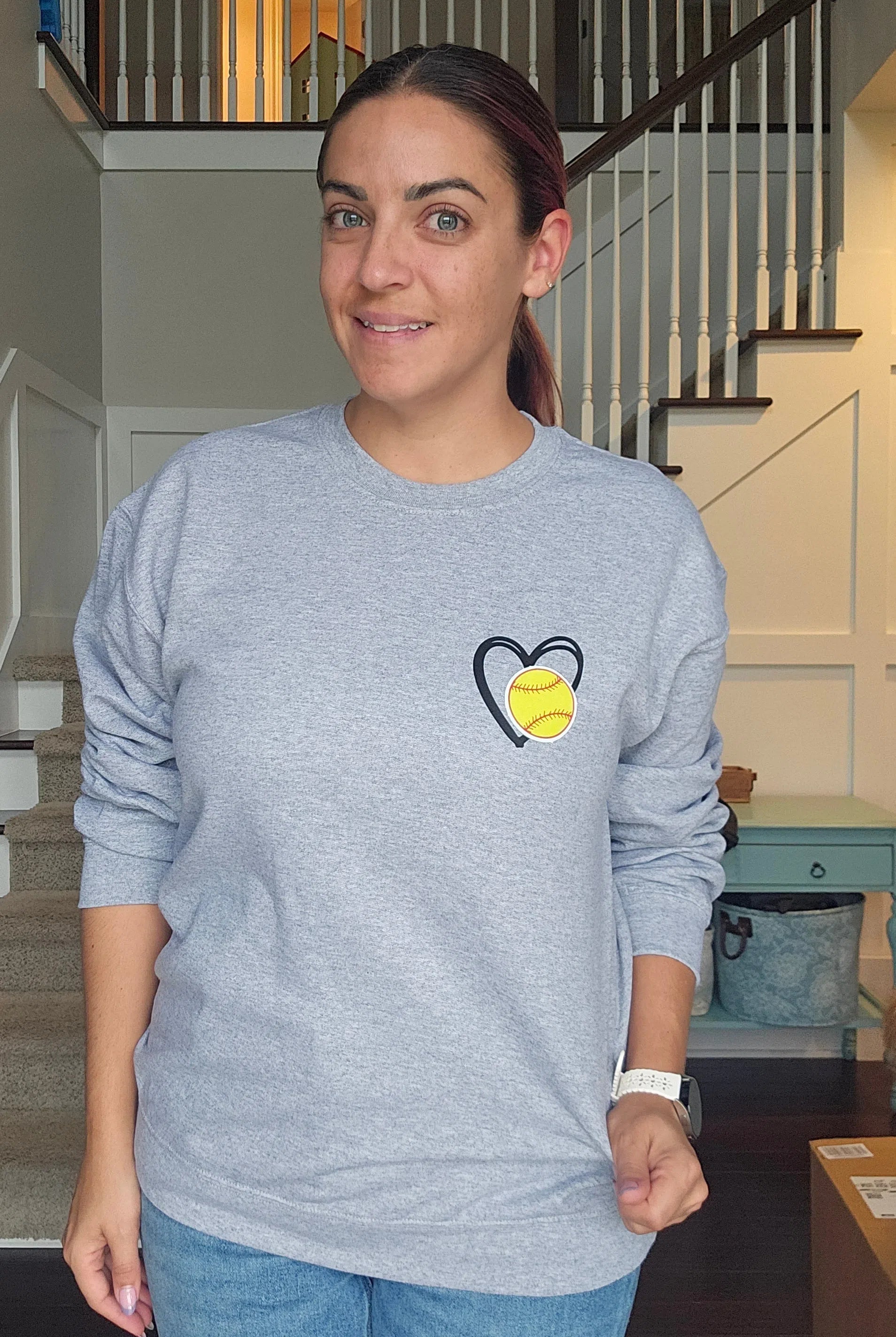 Shop Custom Player Name and Sport Graphic-sweatshirt at Ruby Joy Boutique, a Women's Clothing Store in Pickerington, Ohio