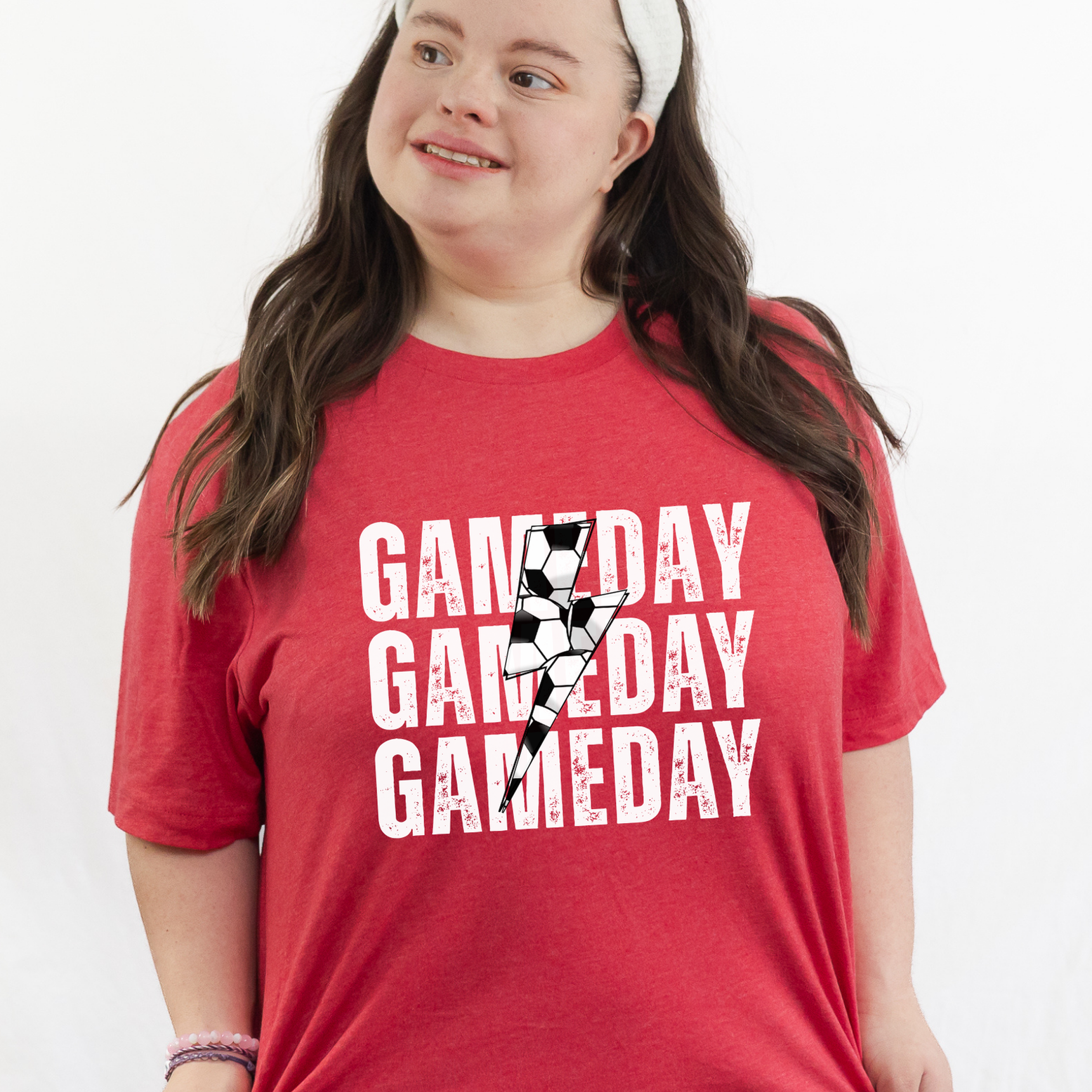 Shop Custom Sports Lightning Tee-Small at Ruby Joy Boutique, a Women's Clothing Store in Pickerington, Ohio