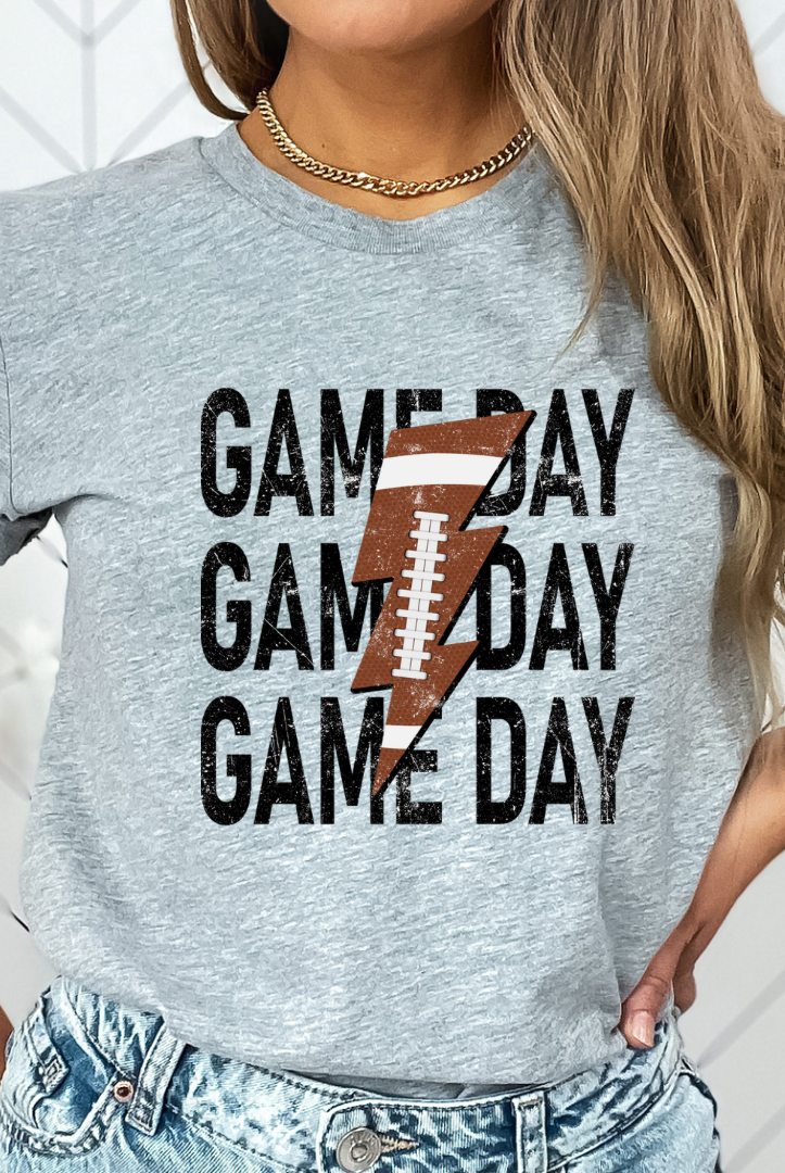 Shop Custom Sports Lightning Tee-Graphic Tee at Ruby Joy Boutique, a Women's Clothing Store in Pickerington, Ohio