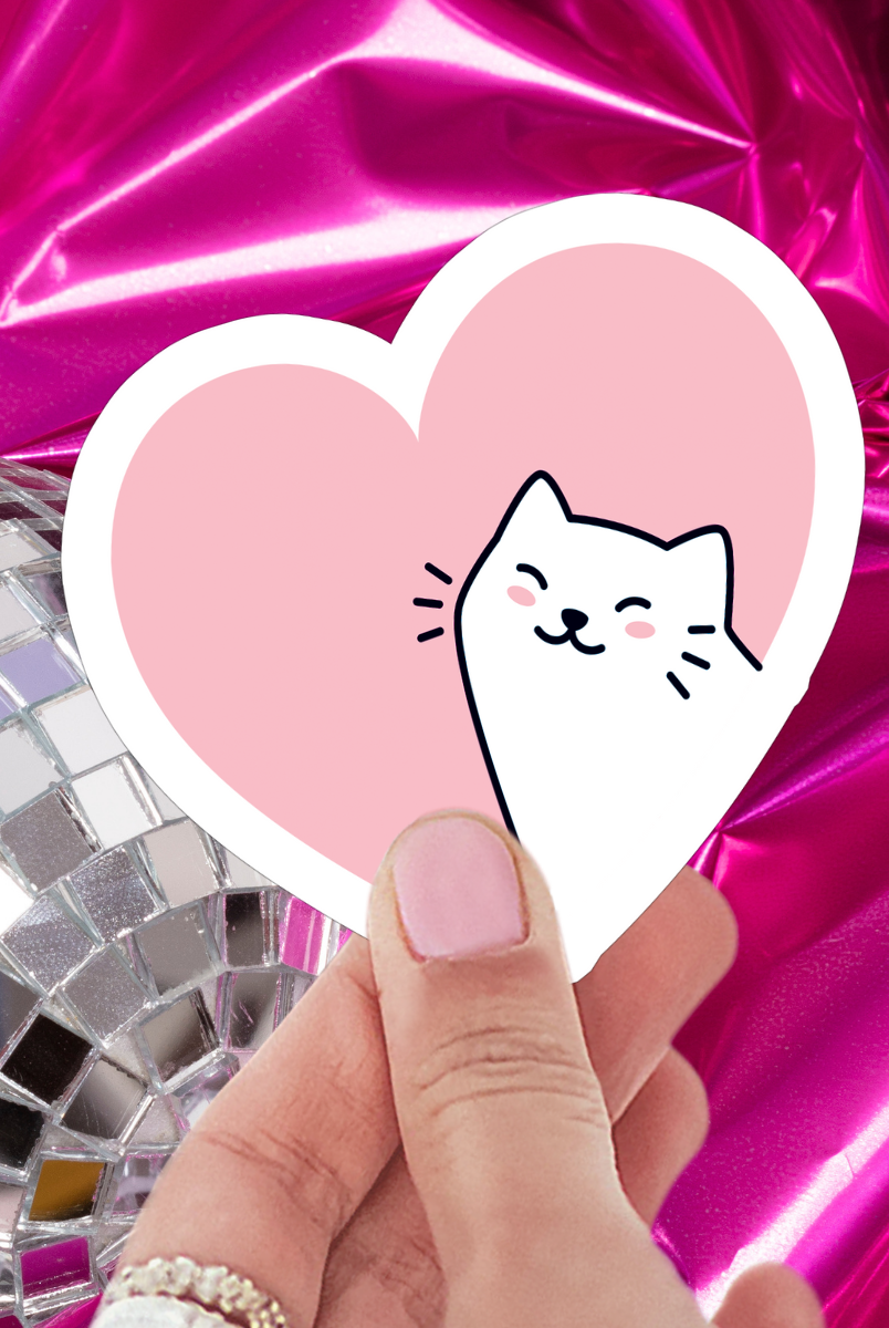 Shop Cute Cat Lover Heart | Waterproof Vinyl Sticker- at Ruby Joy Boutique, a Women's Clothing Store in Pickerington, Ohio