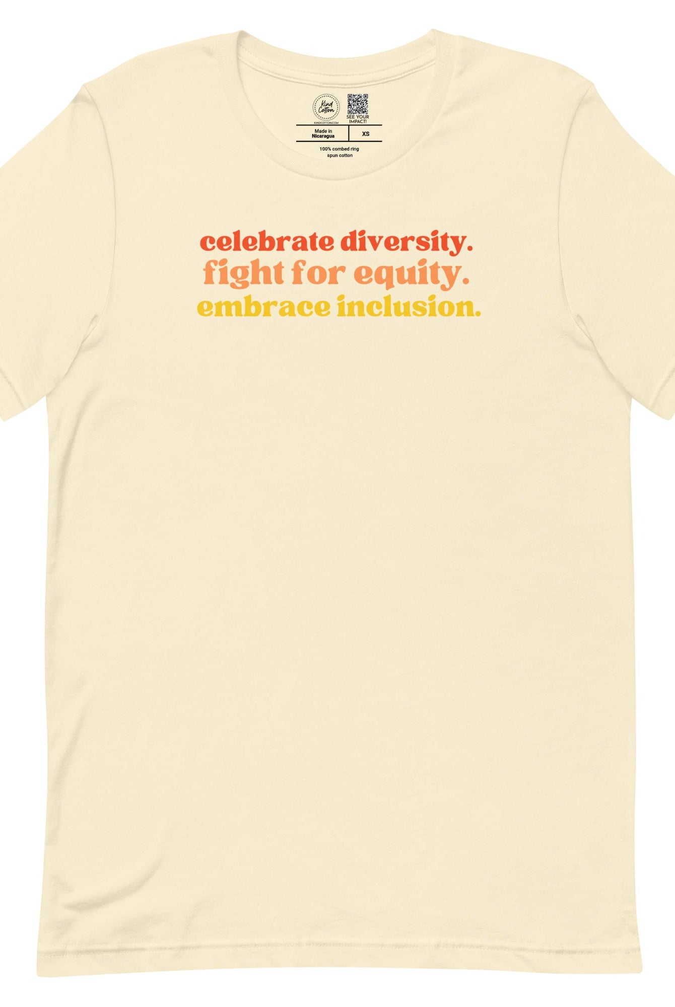 Shop DEI Classic Tee | Kind Cotton-Natural at Ruby Joy Boutique, a Women's Clothing Store in Pickerington, Ohio