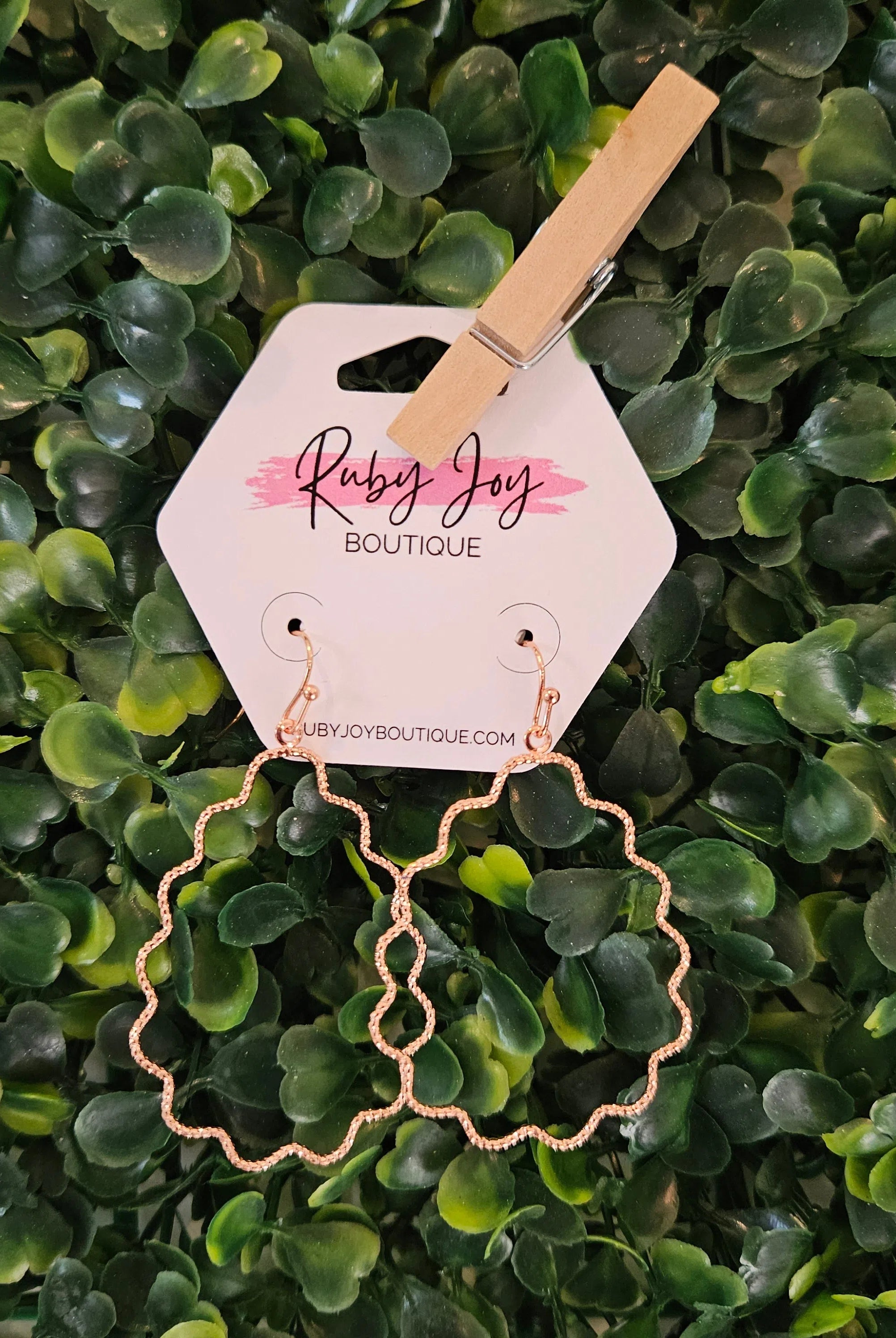 Shop Dainty Wavy Teardrop Earrings-Earrings at Ruby Joy Boutique, a Women's Clothing Store in Pickerington, Ohio