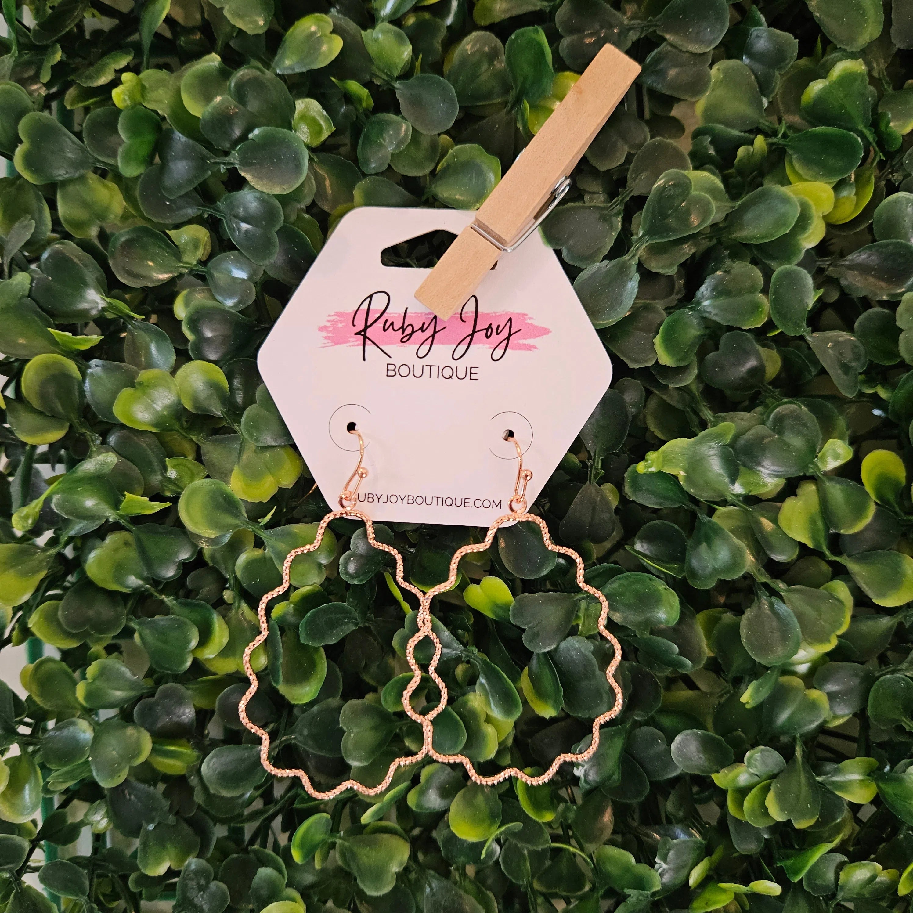 Shop Dainty Wavy Teardrop Earrings-Earrings at Ruby Joy Boutique, a Women's Clothing Store in Pickerington, Ohio