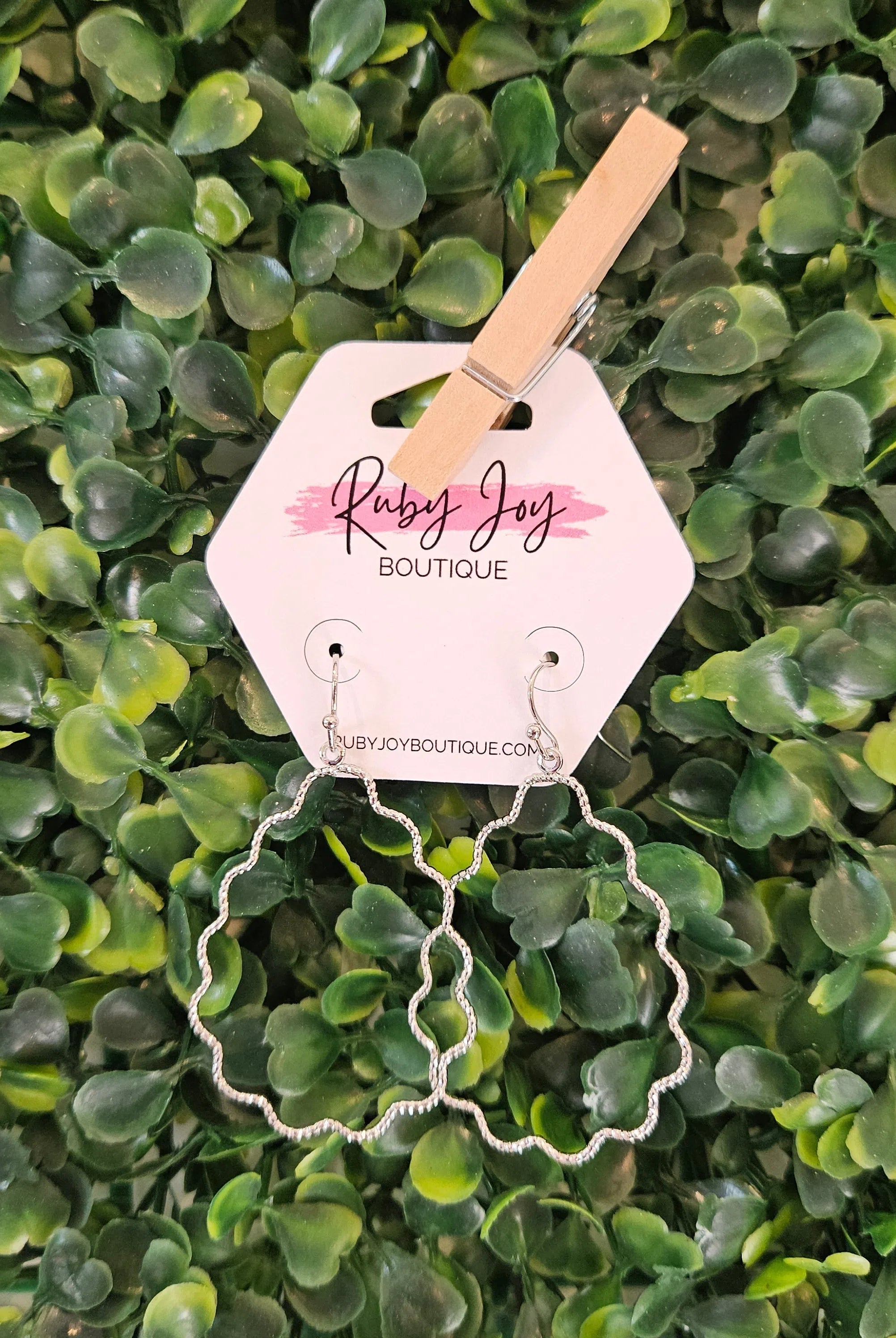Shop Dainty Wavy Teardrop Earrings-Earrings at Ruby Joy Boutique, a Women's Clothing Store in Pickerington, Ohio