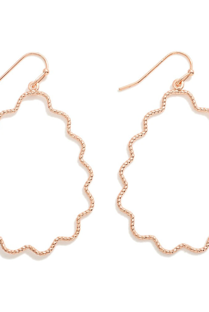 Shop Dainty Wavy Teardrop Earrings-Earrings at Ruby Joy Boutique, a Women's Clothing Store in Pickerington, Ohio