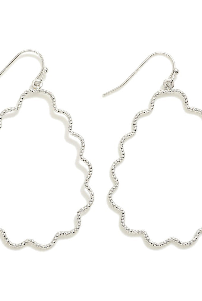 Shop Dainty Wavy Teardrop Earrings-Earrings at Ruby Joy Boutique, a Women's Clothing Store in Pickerington, Ohio