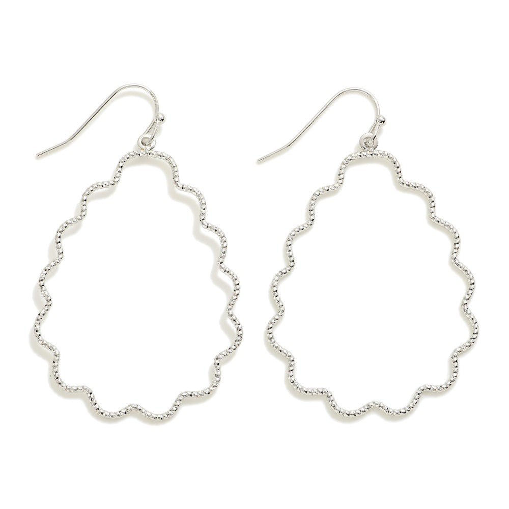 Shop Dainty Wavy Teardrop Earrings-Earrings at Ruby Joy Boutique, a Women's Clothing Store in Pickerington, Ohio