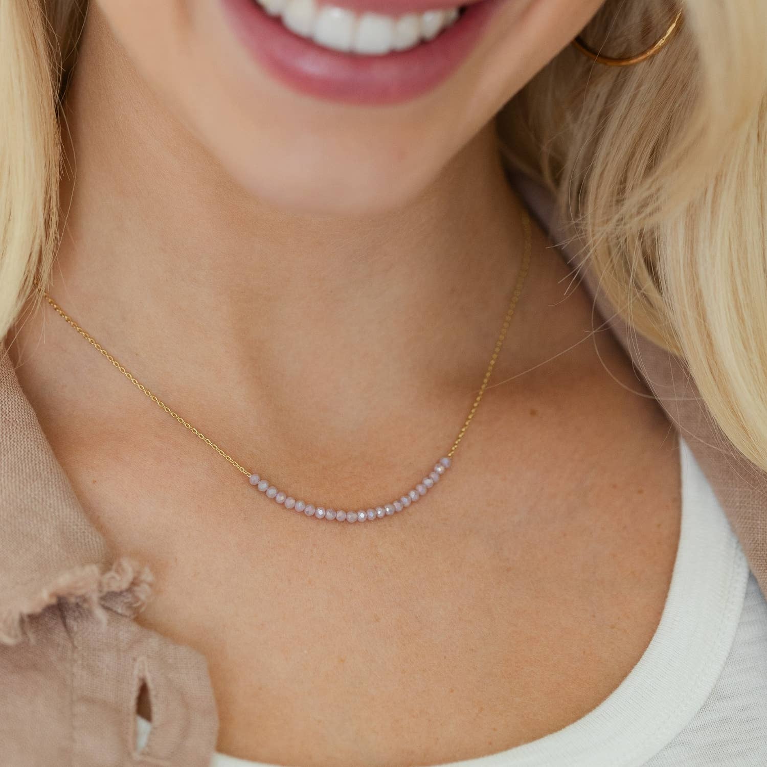 Shop Delicate Crystal Accented Necklace | 3 Colors- at Ruby Joy Boutique, a Women's Clothing Store in Pickerington, Ohio