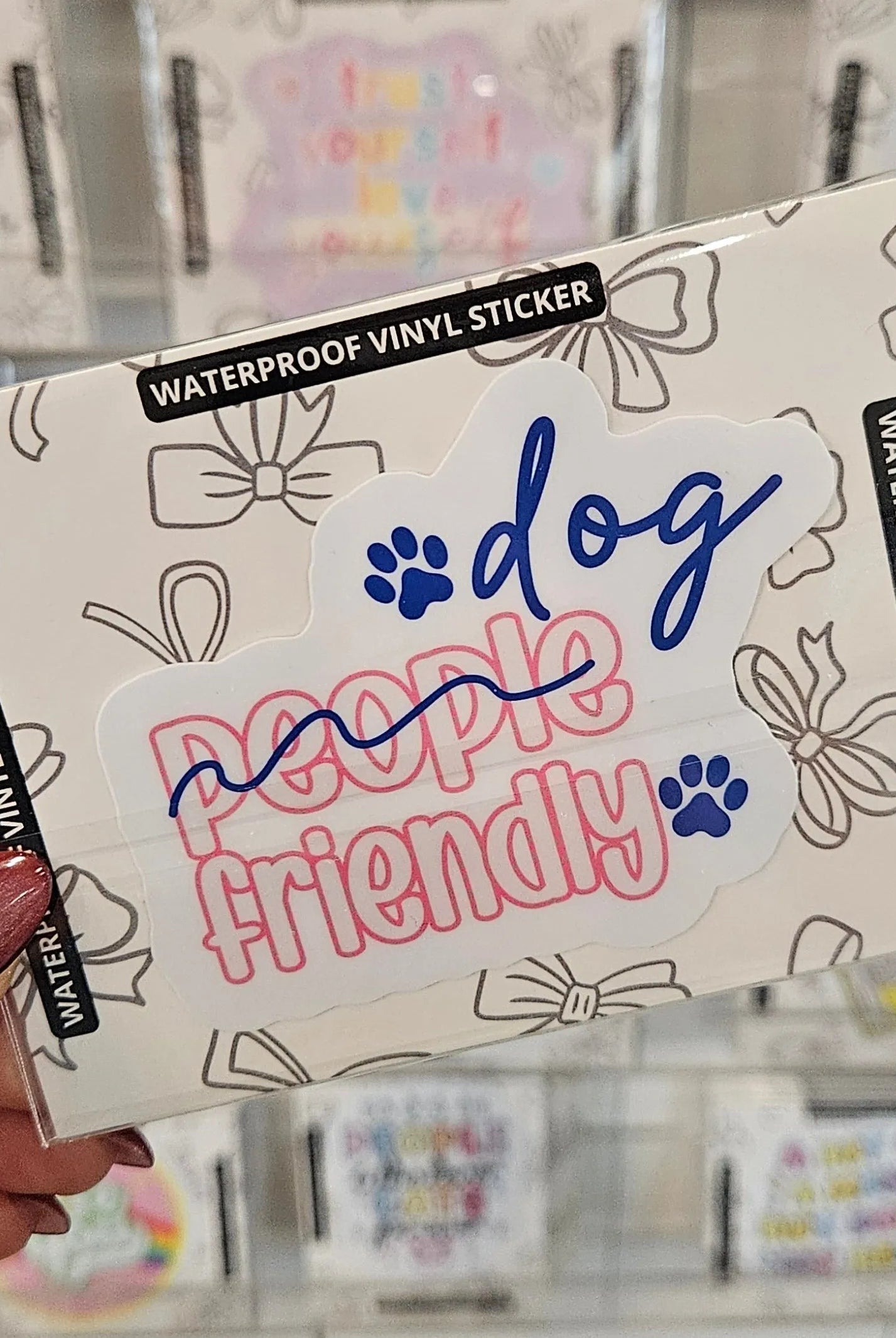 Shop Dog Friendly | Waterproof Vinyl Sticker- at Ruby Joy Boutique, a Women's Clothing Store in Pickerington, Ohio