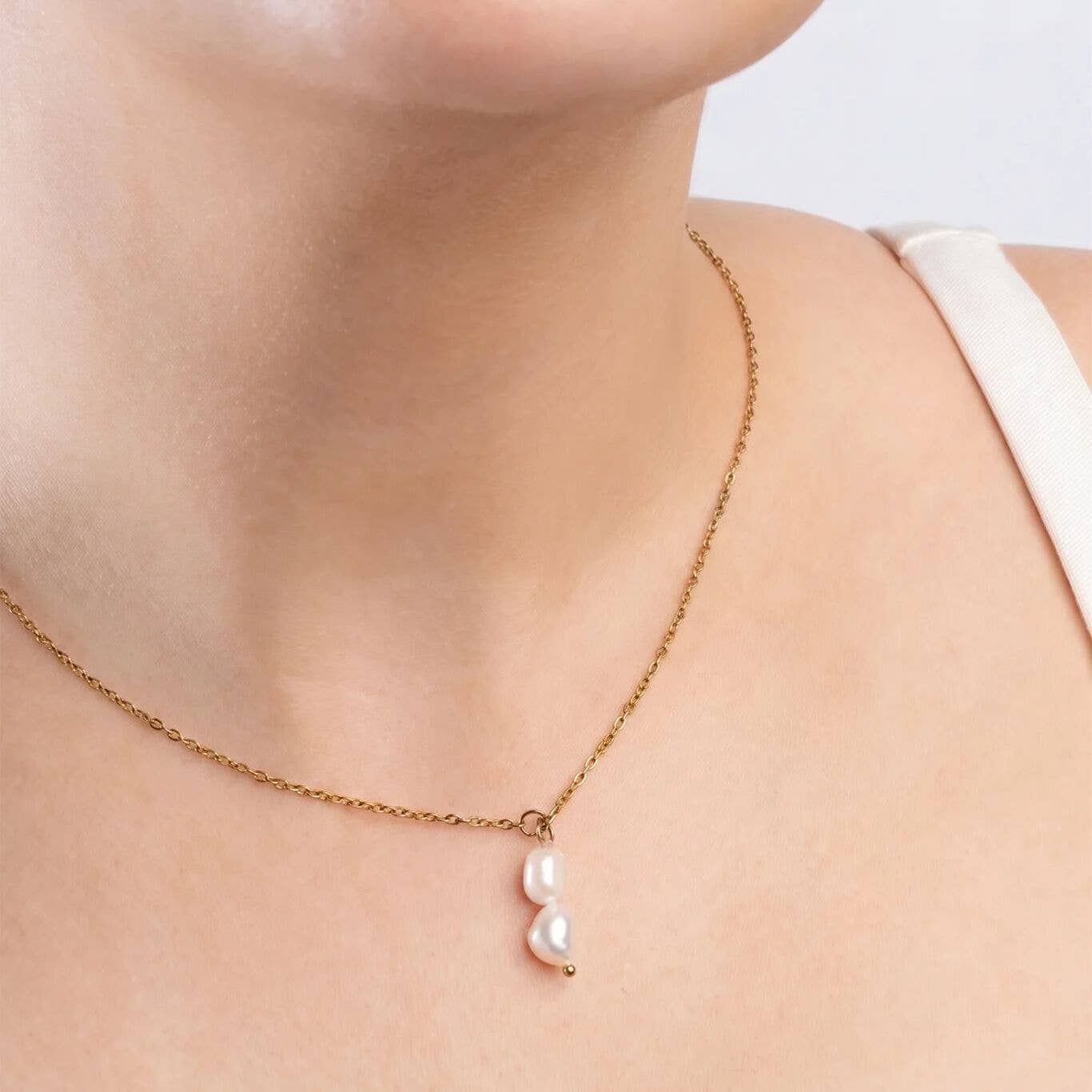 Shop Double Freshwater Pearl Charm- at Ruby Joy Boutique, a Women's Clothing Store in Pickerington, Ohio