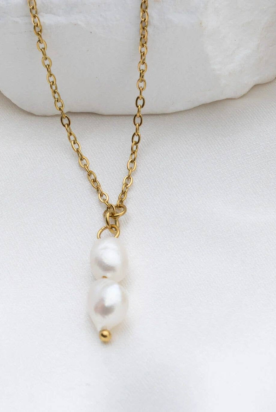 Shop Double Freshwater Pearl Charm- at Ruby Joy Boutique, a Women's Clothing Store in Pickerington, Ohio