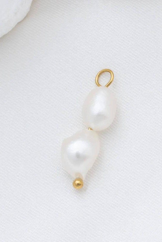 Shop Double Freshwater Pearl Charm- at Ruby Joy Boutique, a Women's Clothing Store in Pickerington, Ohio