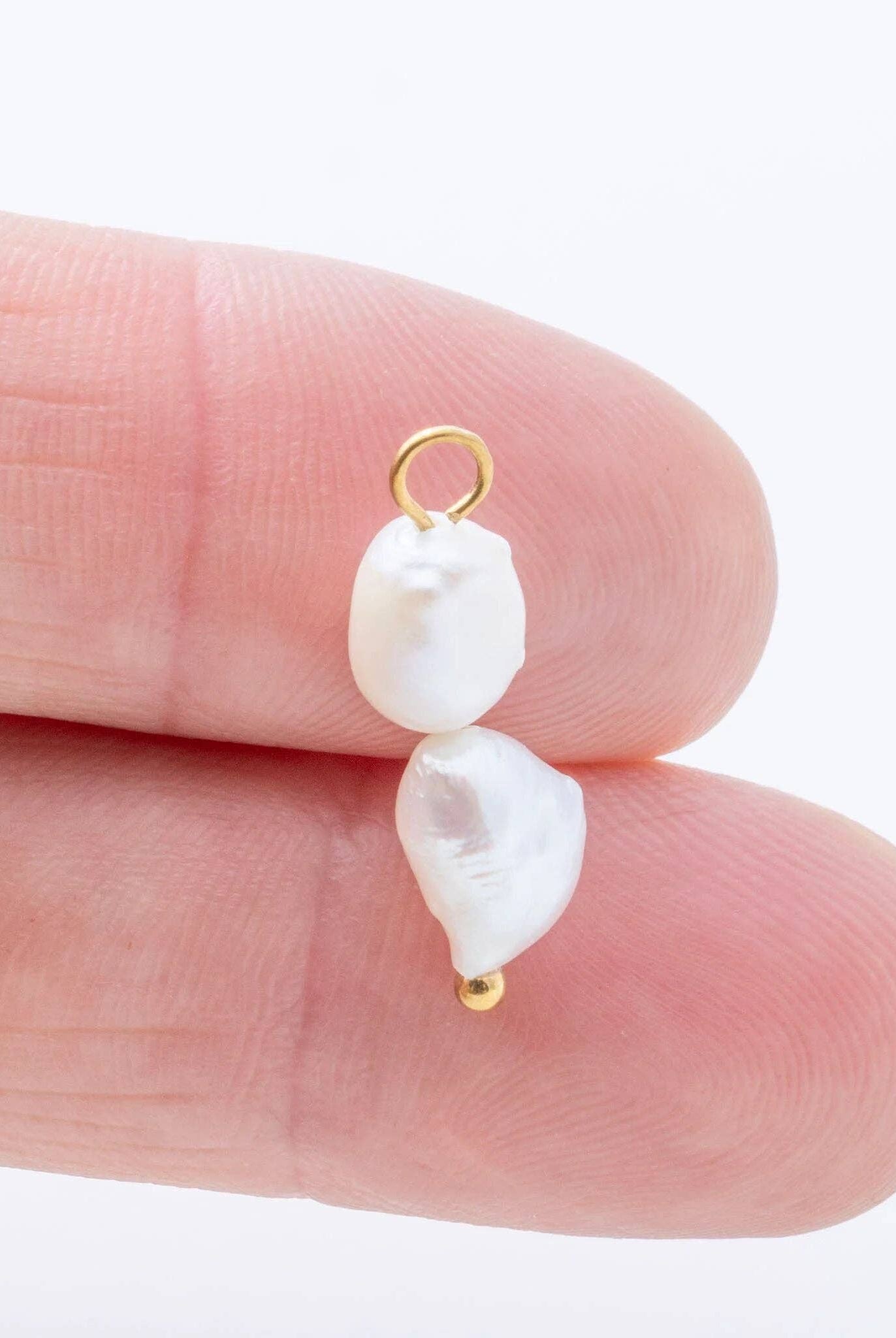 Shop Double Freshwater Pearl Charm- at Ruby Joy Boutique, a Women's Clothing Store in Pickerington, Ohio
