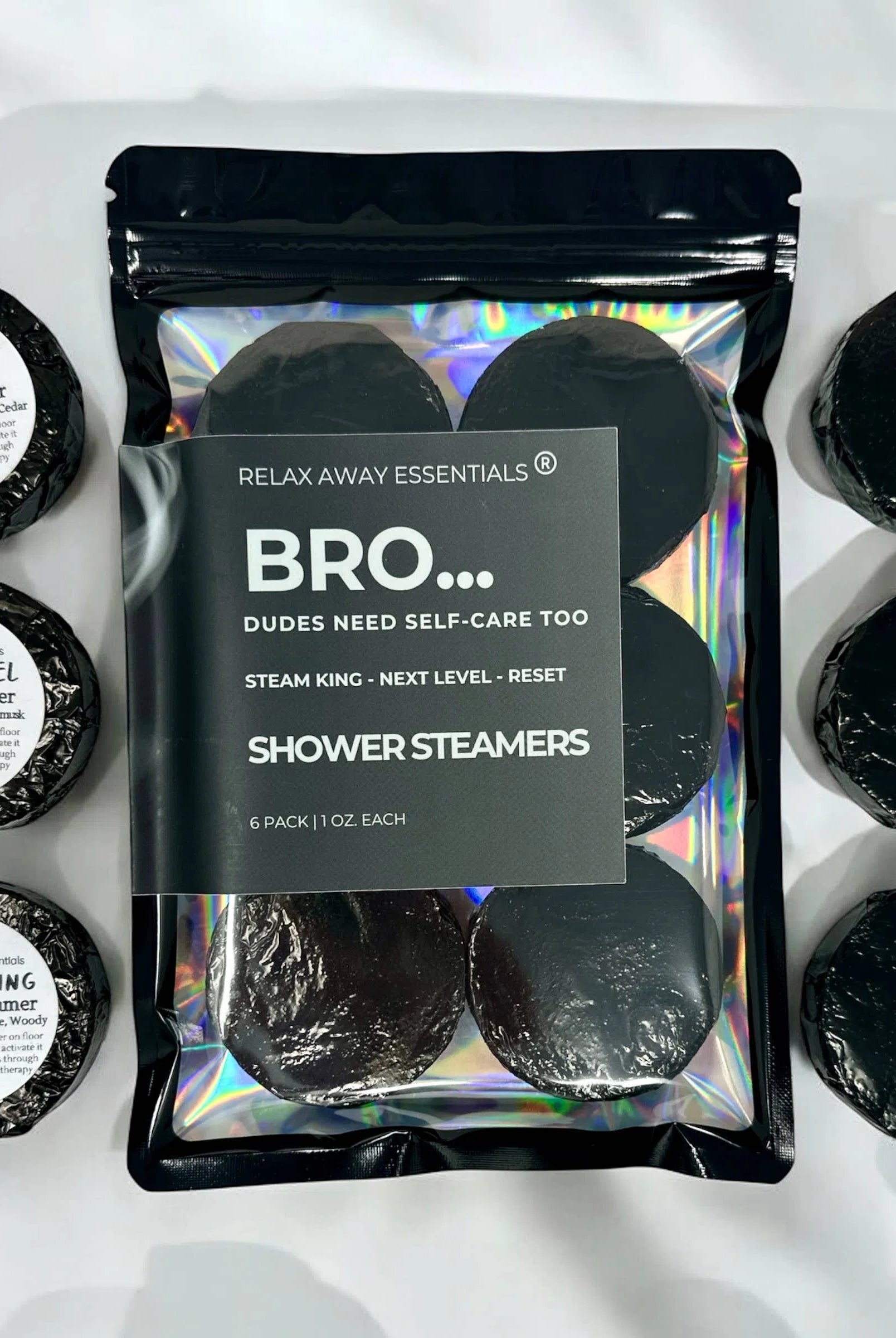 Shop Dudes Need Self-Care Too Shower Steamers 6 Pack - Made in USA- at Ruby Joy Boutique, a Women's Clothing Store in Pickerington, Ohio
