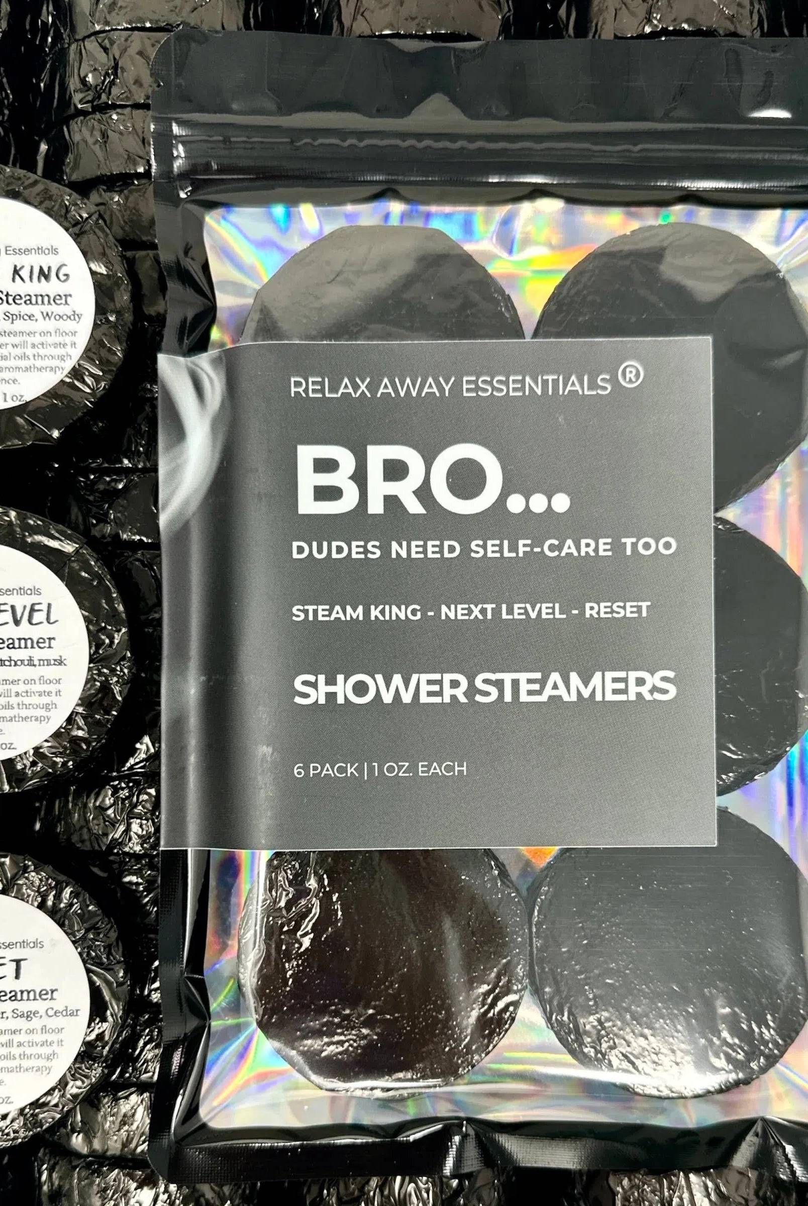 Shop Dudes Need Self-Care Too Shower Steamers 6 Pack - Made in USA- at Ruby Joy Boutique, a Women's Clothing Store in Pickerington, Ohio