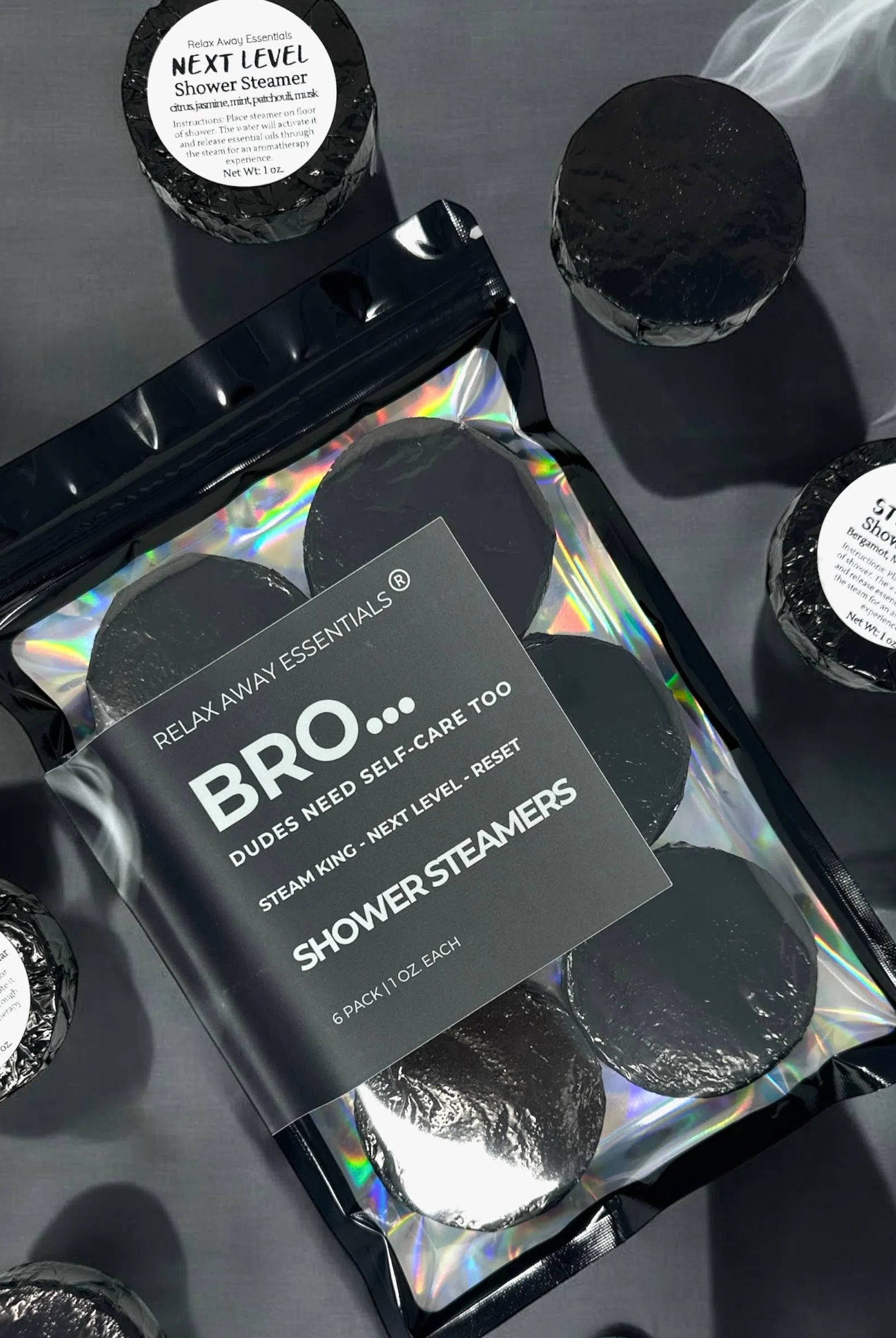 Shop Dudes Need Self-Care Too Shower Steamers 6 Pack - Made in USA- at Ruby Joy Boutique, a Women's Clothing Store in Pickerington, Ohio