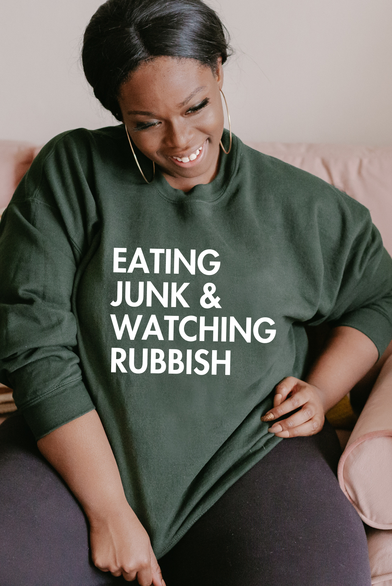 Shop Eating Junk & Watching Rubbish Graphic Top | Home Alone Christmas- at Ruby Joy Boutique, a Women's Clothing Store in Pickerington, Ohio