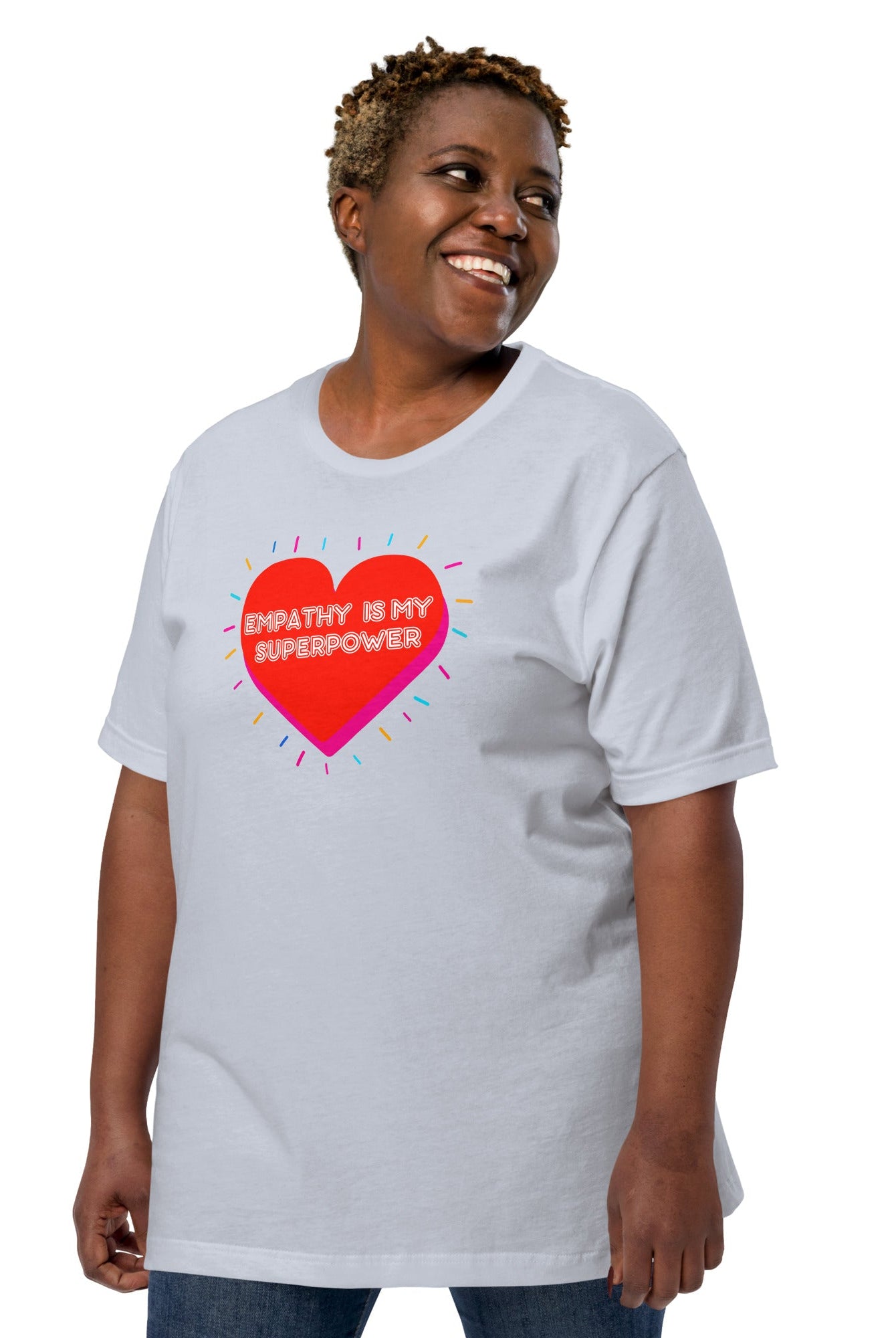 Shop Empathy is my Superpower Classic Tee | Kind Cotton- at Ruby Joy Boutique, a Women's Clothing Store in Pickerington, Ohio