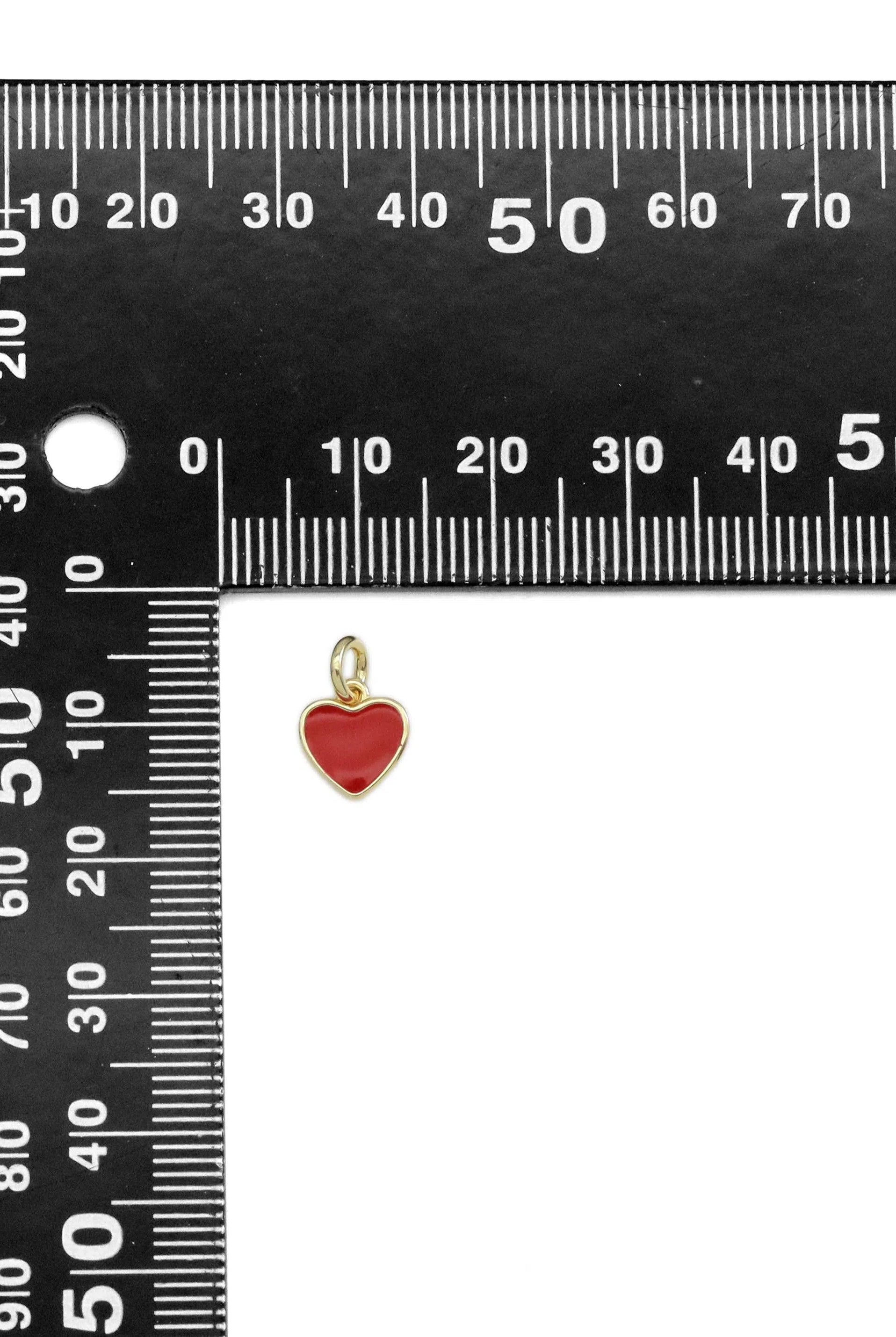 Shop Enamel Heart Charm - Red, White or Pink- at Ruby Joy Boutique, a Women's Clothing Store in Pickerington, Ohio