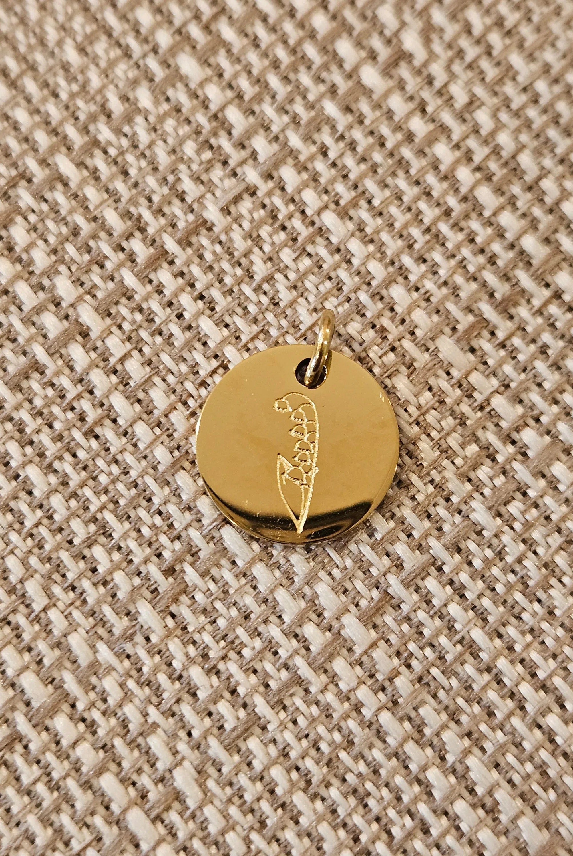 Shop Engraved Birth Flower Charms-Charms at Ruby Joy Boutique, a Women's Clothing Store in Pickerington, Ohio
