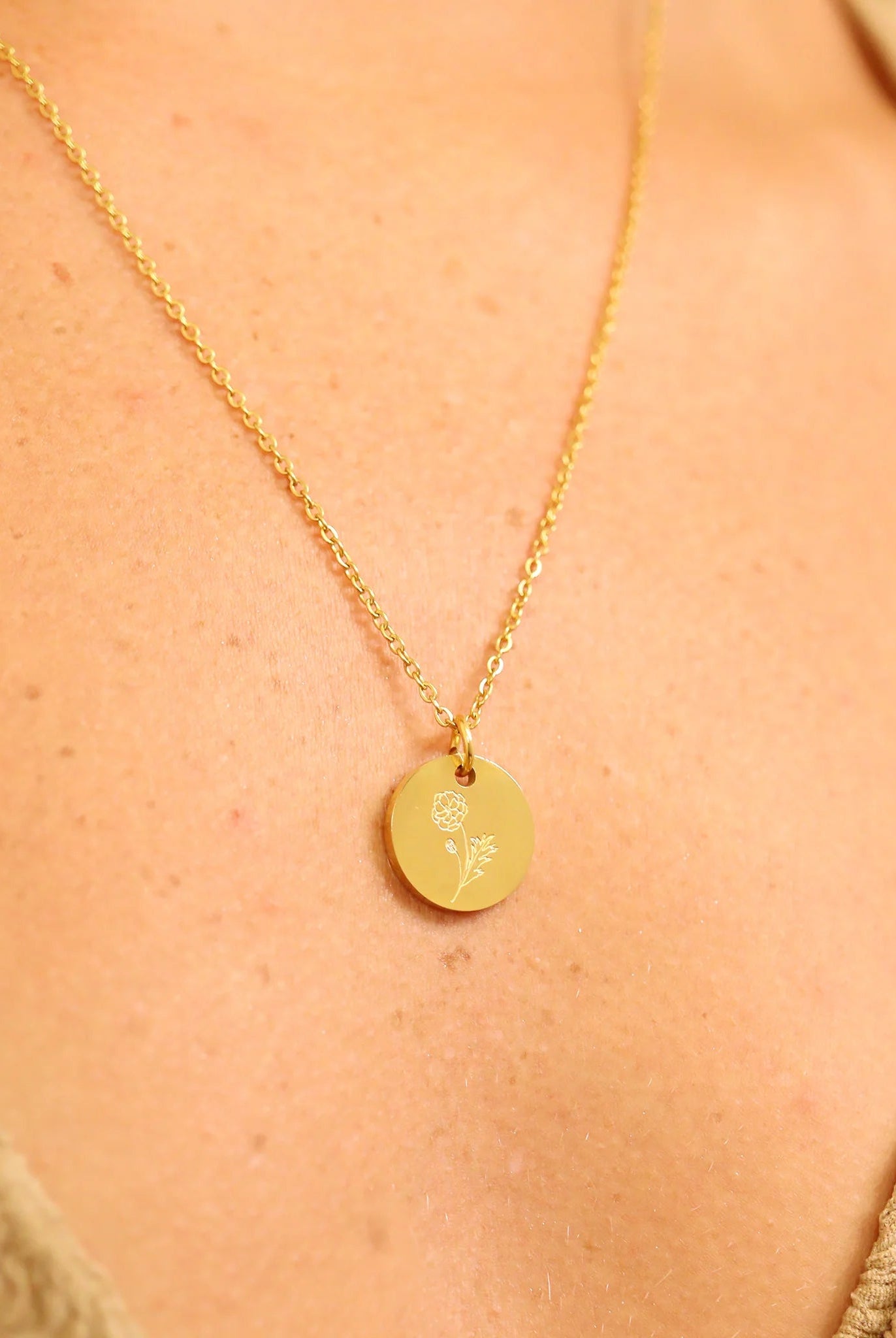 Shop Engraved Birth Flower Charms-Charms at Ruby Joy Boutique, a Women's Clothing Store in Pickerington, Ohio