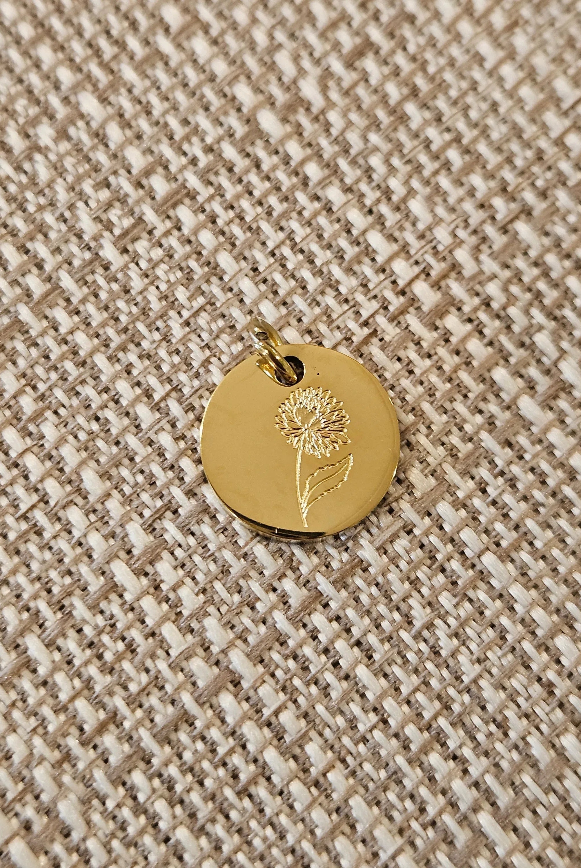Shop Engraved Birth Flower Charms-Charms at Ruby Joy Boutique, a Women's Clothing Store in Pickerington, Ohio