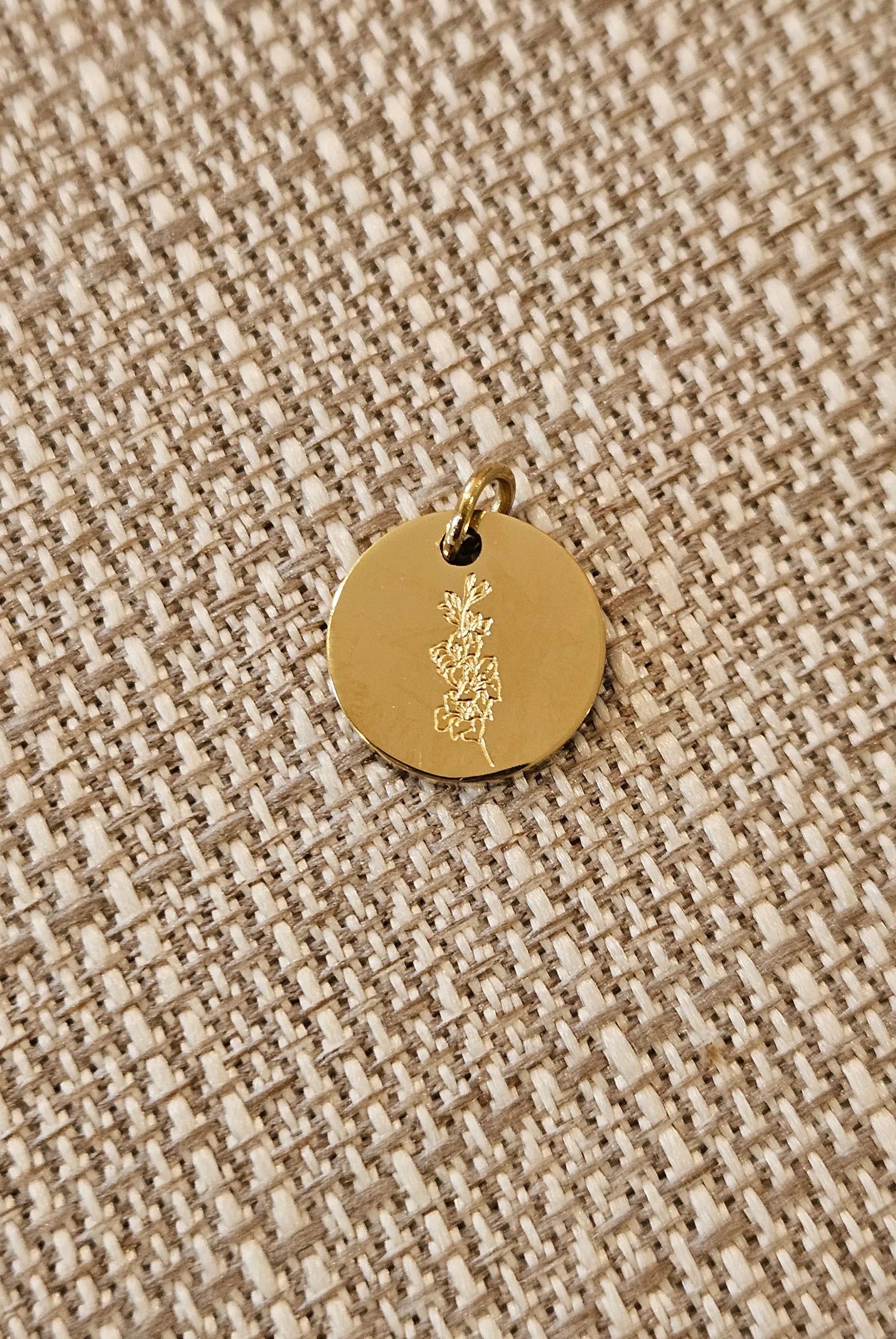 Shop Engraved Birth Flower Charms-Charms at Ruby Joy Boutique, a Women's Clothing Store in Pickerington, Ohio