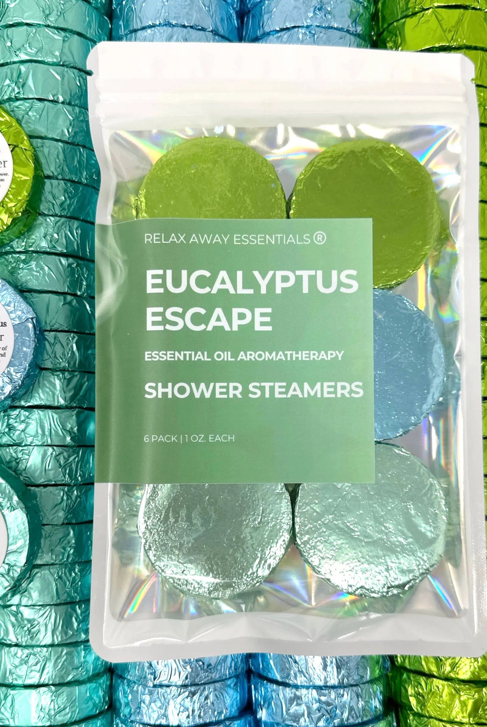 Shop Eucalyptus Escape Shower Steamers 6 Pack - Made in USA- at Ruby Joy Boutique, a Women's Clothing Store in Pickerington, Ohio
