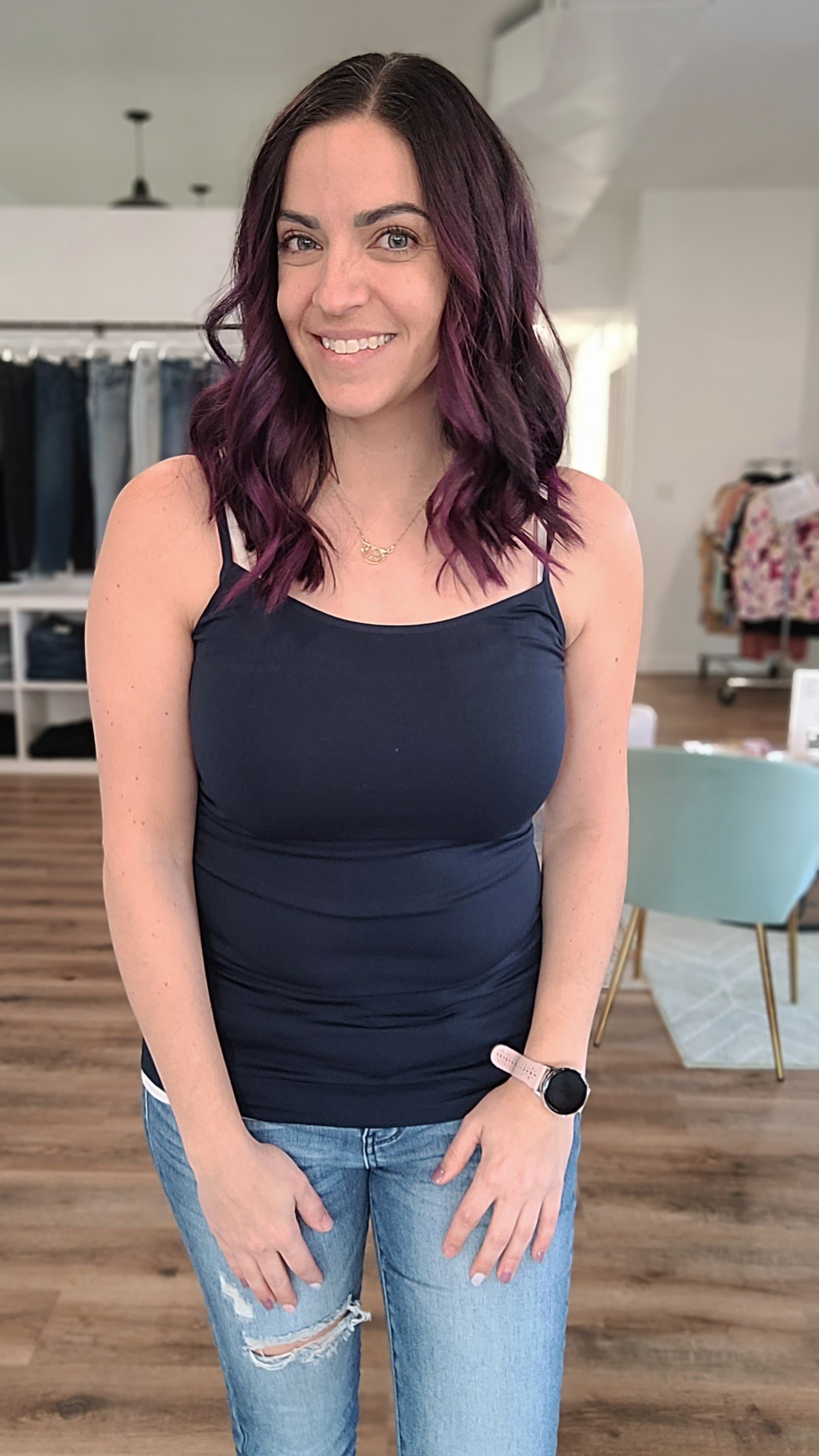 Shop Everyday Camisole with Adjustable Straps-Camisole at Ruby Joy Boutique, a Women's Clothing Store in Pickerington, Ohio
