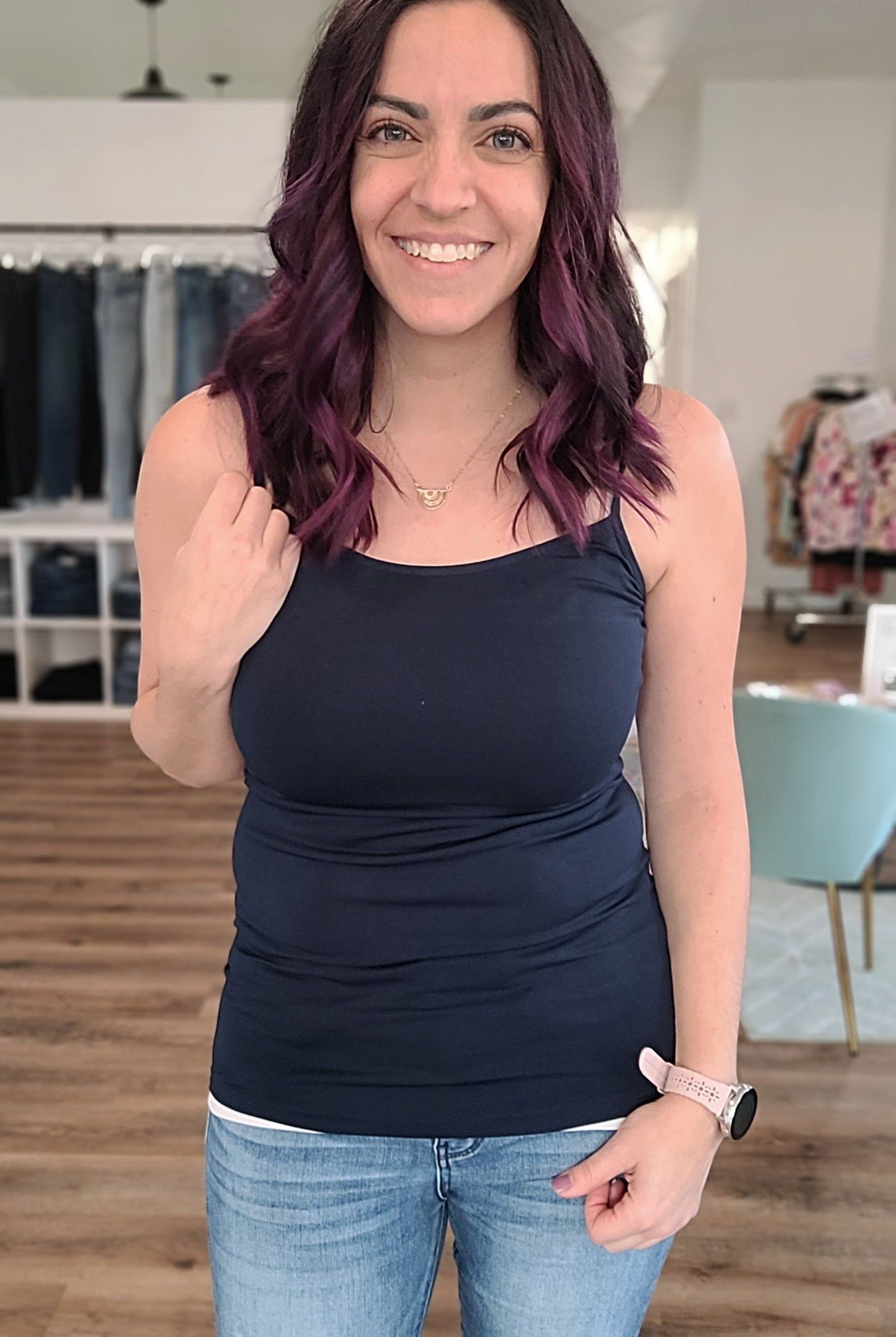 Shop Everyday Camisole with Adjustable Straps-Camisole at Ruby Joy Boutique, a Women's Clothing Store in Pickerington, Ohio