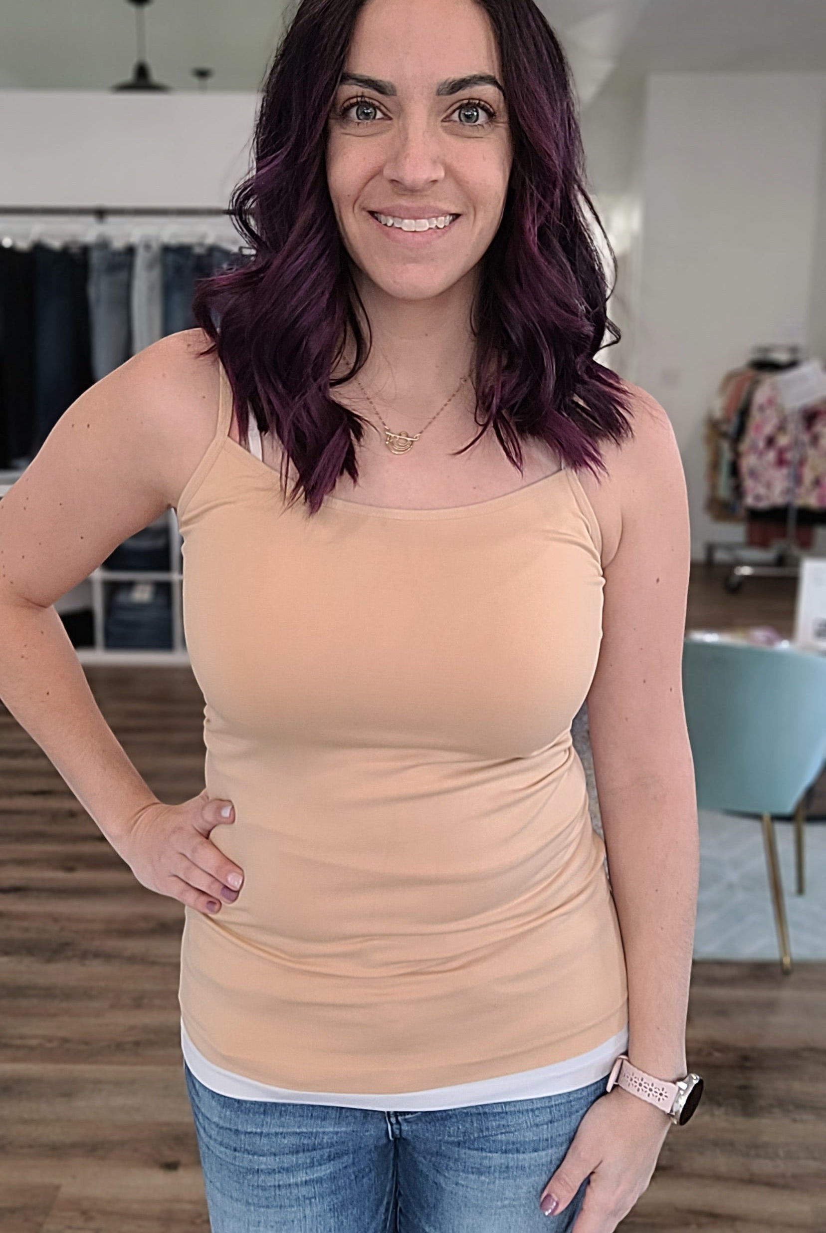 Shop Everyday Camisole with Adjustable Straps-Camisole at Ruby Joy Boutique, a Women's Clothing Store in Pickerington, Ohio